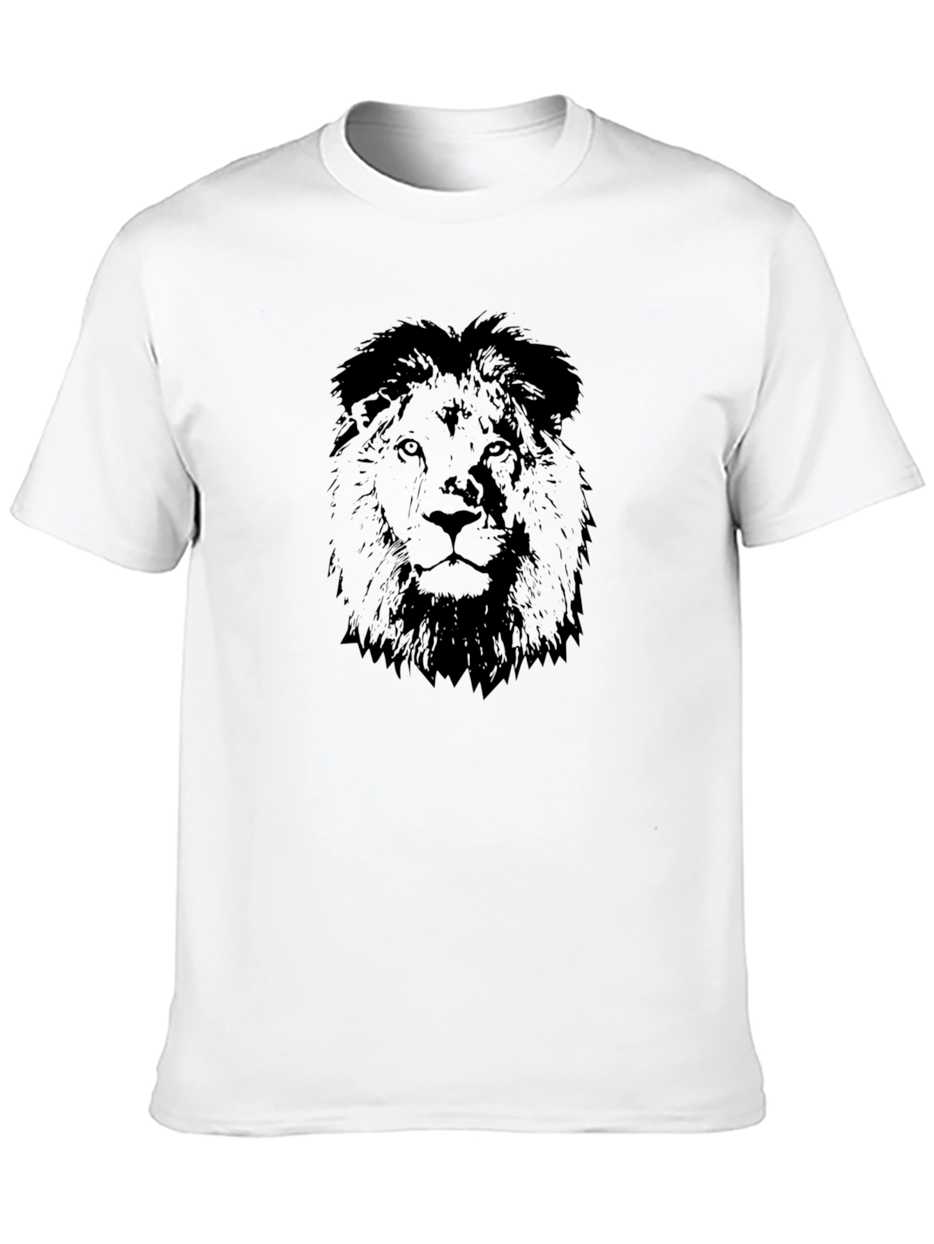 Lion Graphic Black T-Shirt - Bold Style