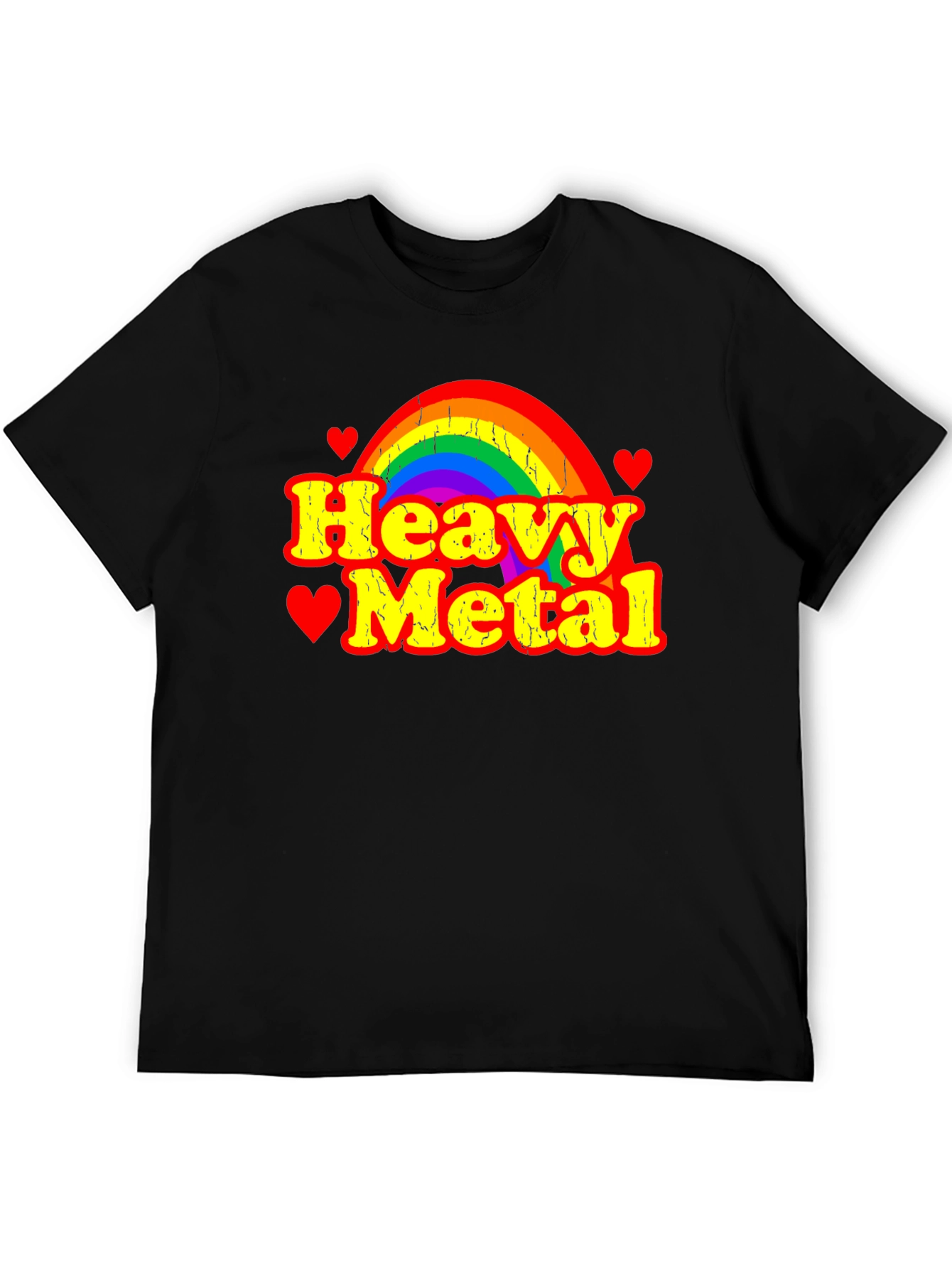 Heavy Metal Rainbow Graphic T-Shirt