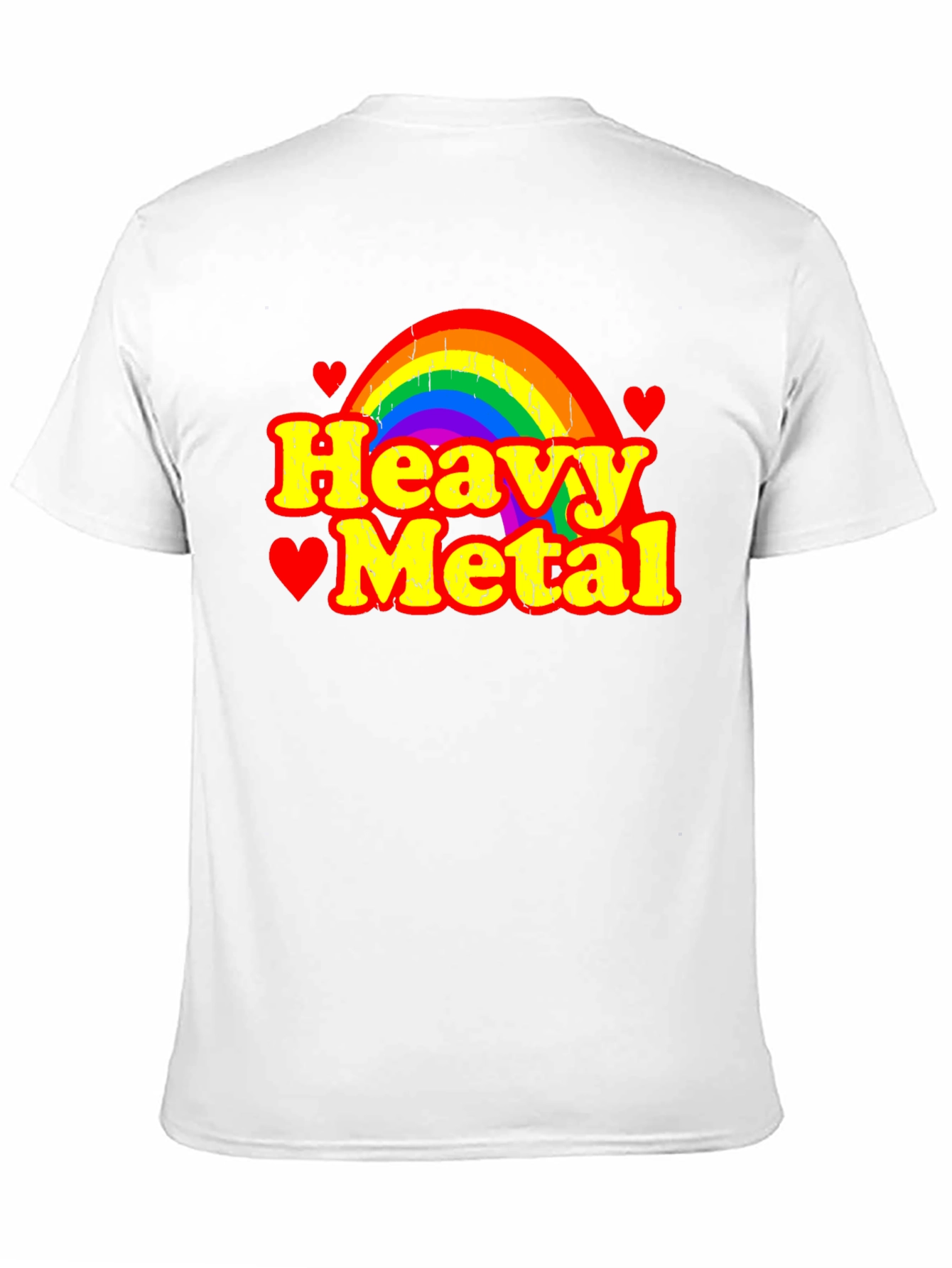Heavy Metal Rainbow Graphic T-Shirt
