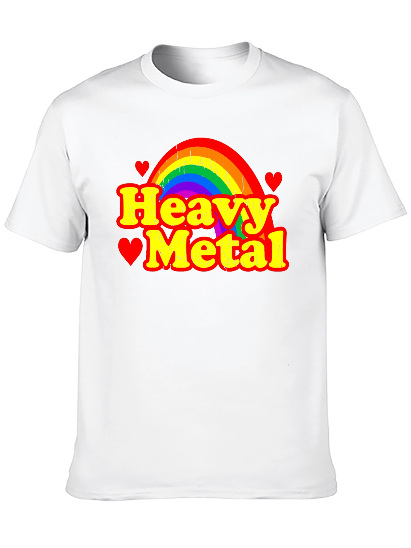Heavy Metal Rainbow Graphic T-Shirt