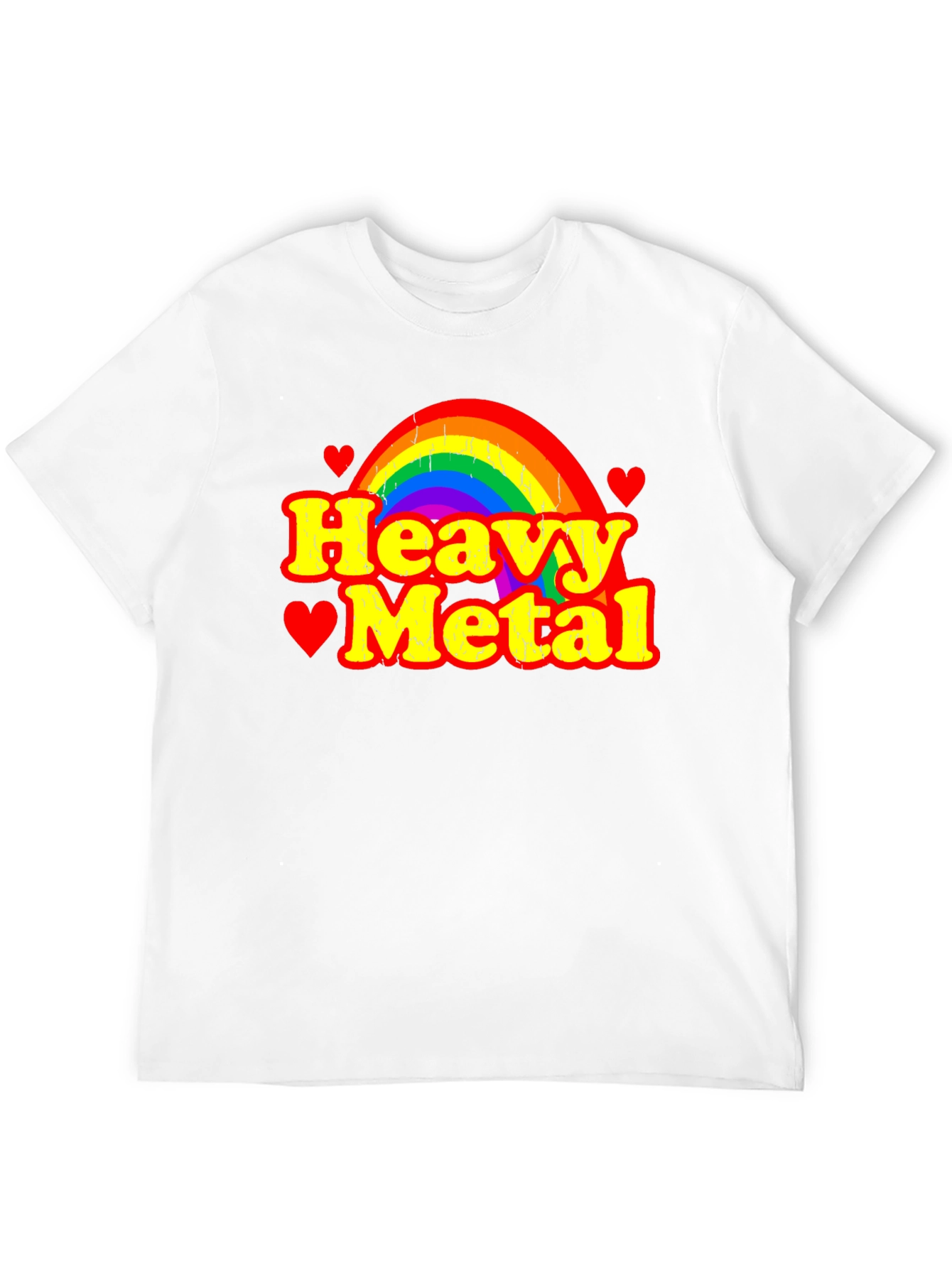 Heavy Metal Rainbow Graphic T-Shirt