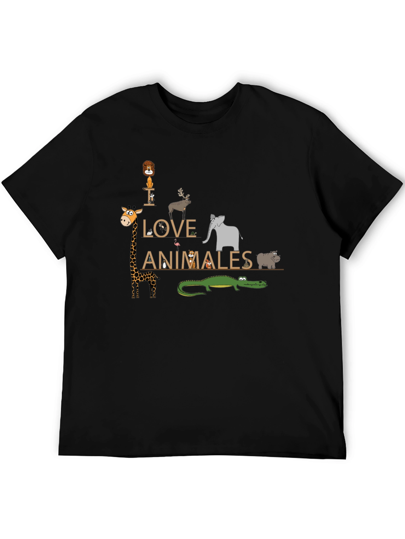 Love Animals Graphic T-Shirt - Unisex Cotton Tee