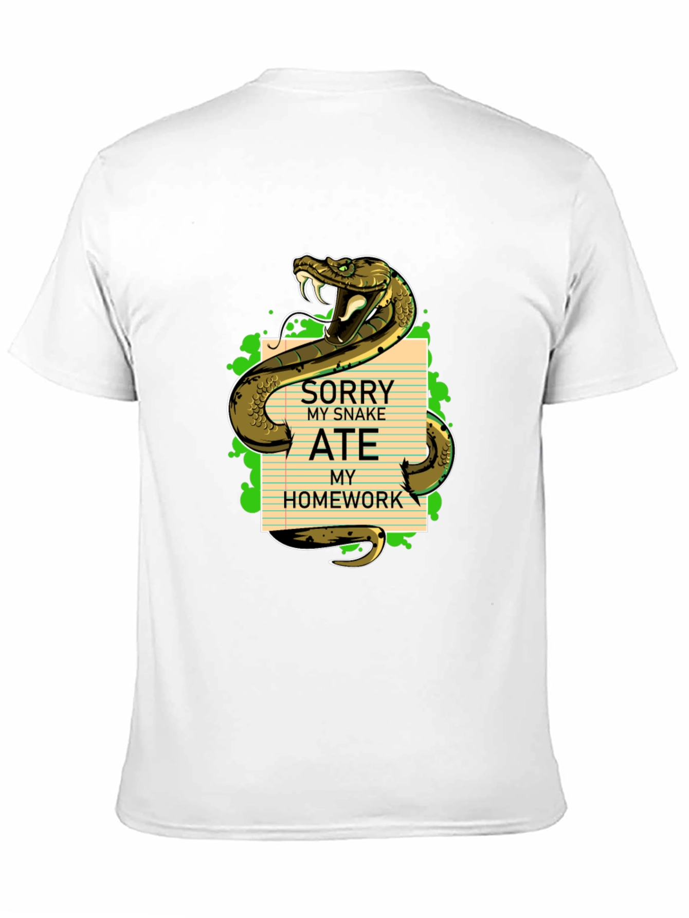 Sorry My Snake Ate My Homework T-Shirt