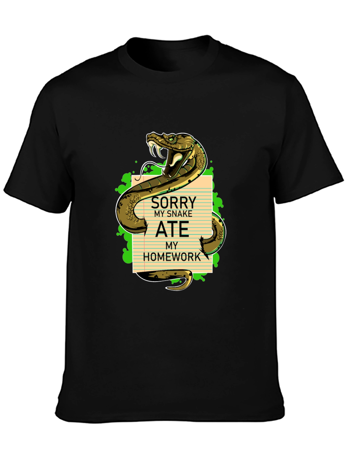 Sorry My Snake Ate My Homework T-Shirt