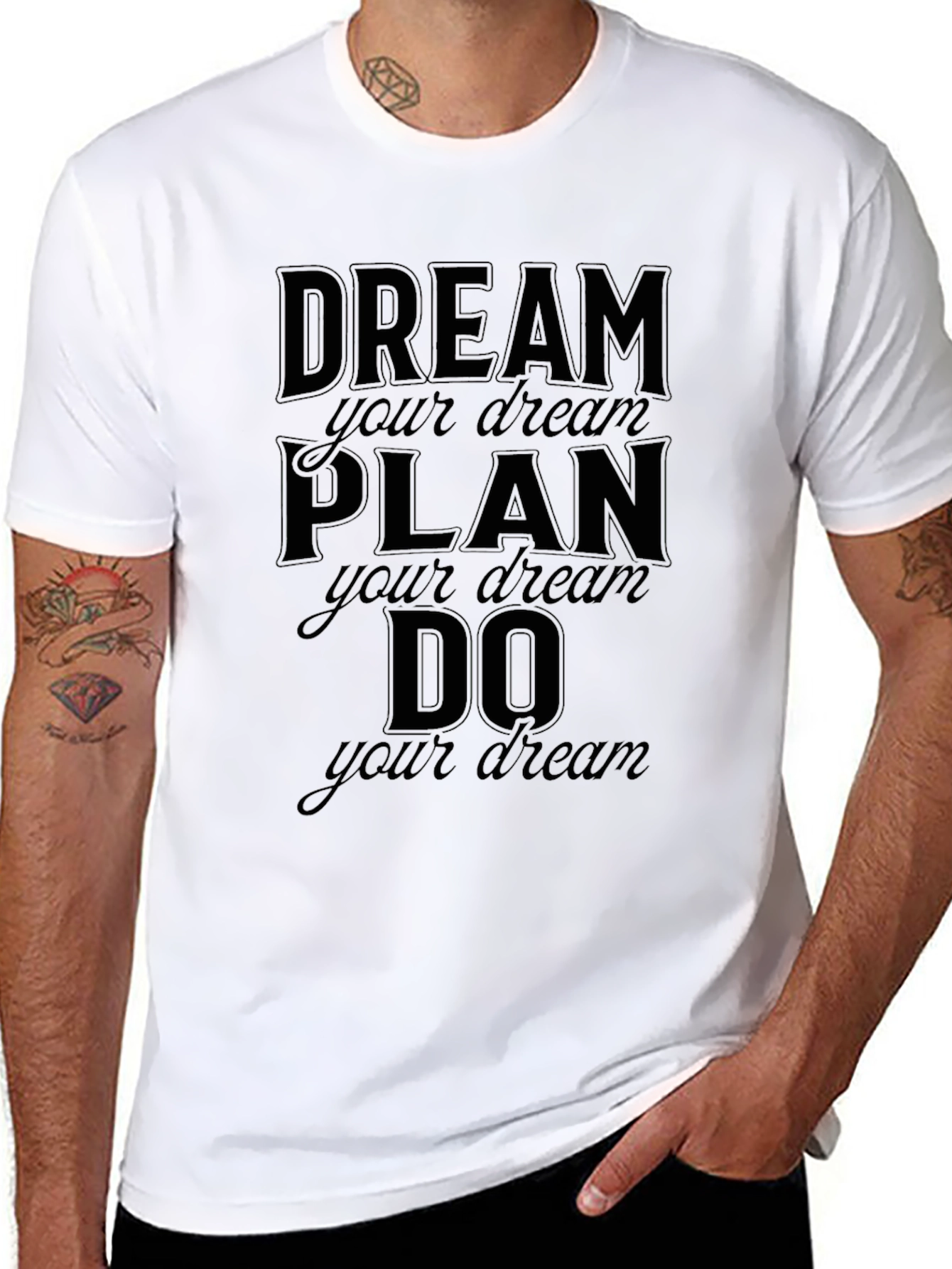 Dream Plan Do Graphic T-Shirt - Motivational Tee