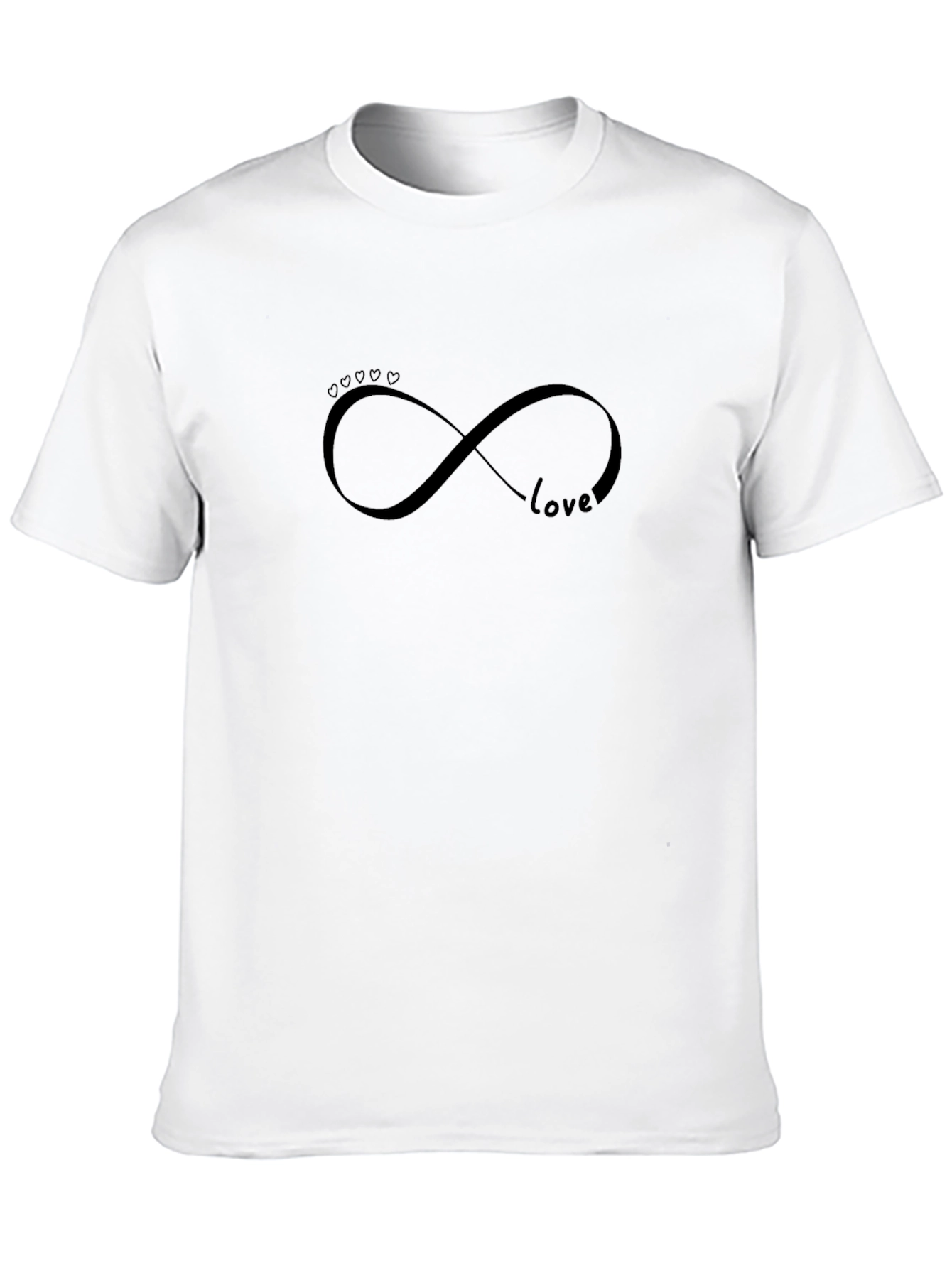 Love Infinity Symbol Black T-Shirt