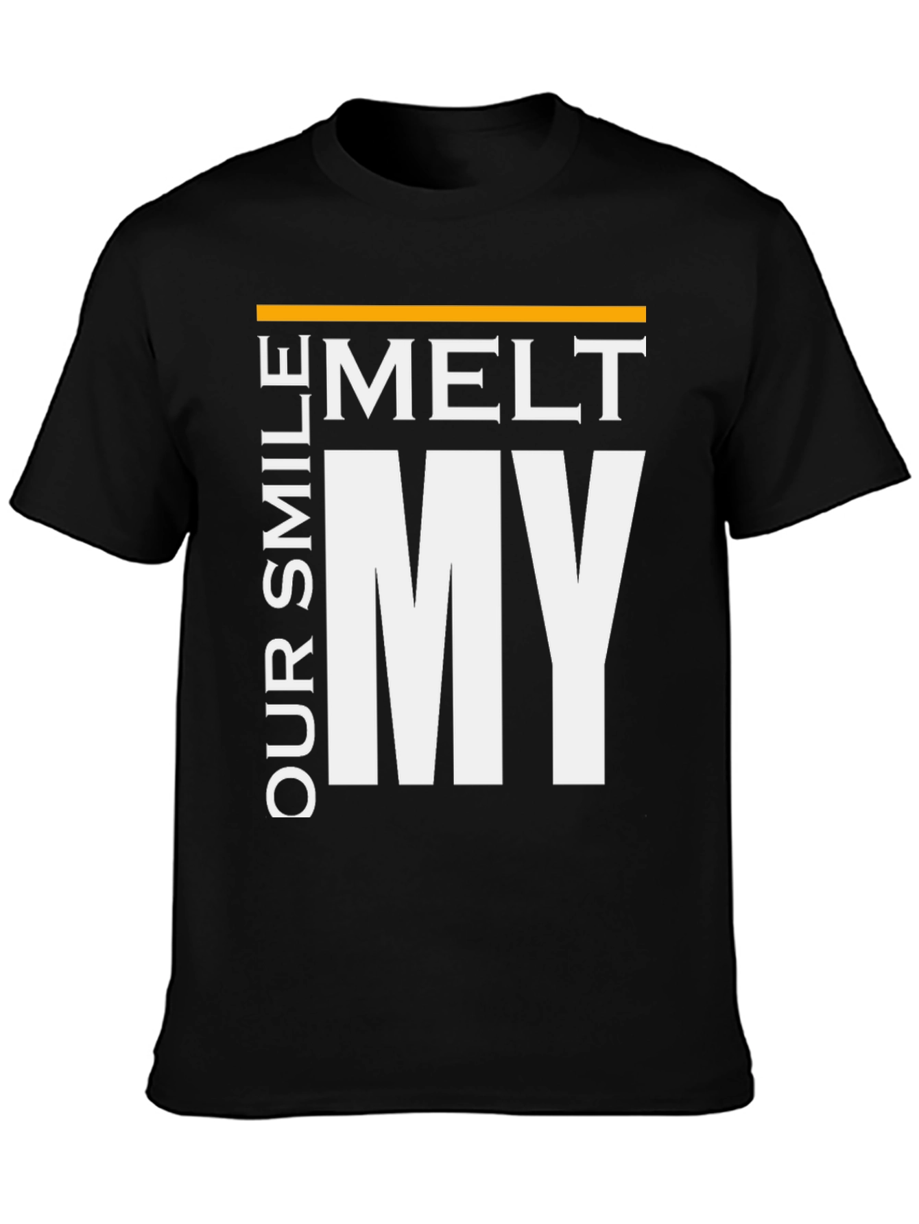 Melt My Smile Graphic Tee - Black