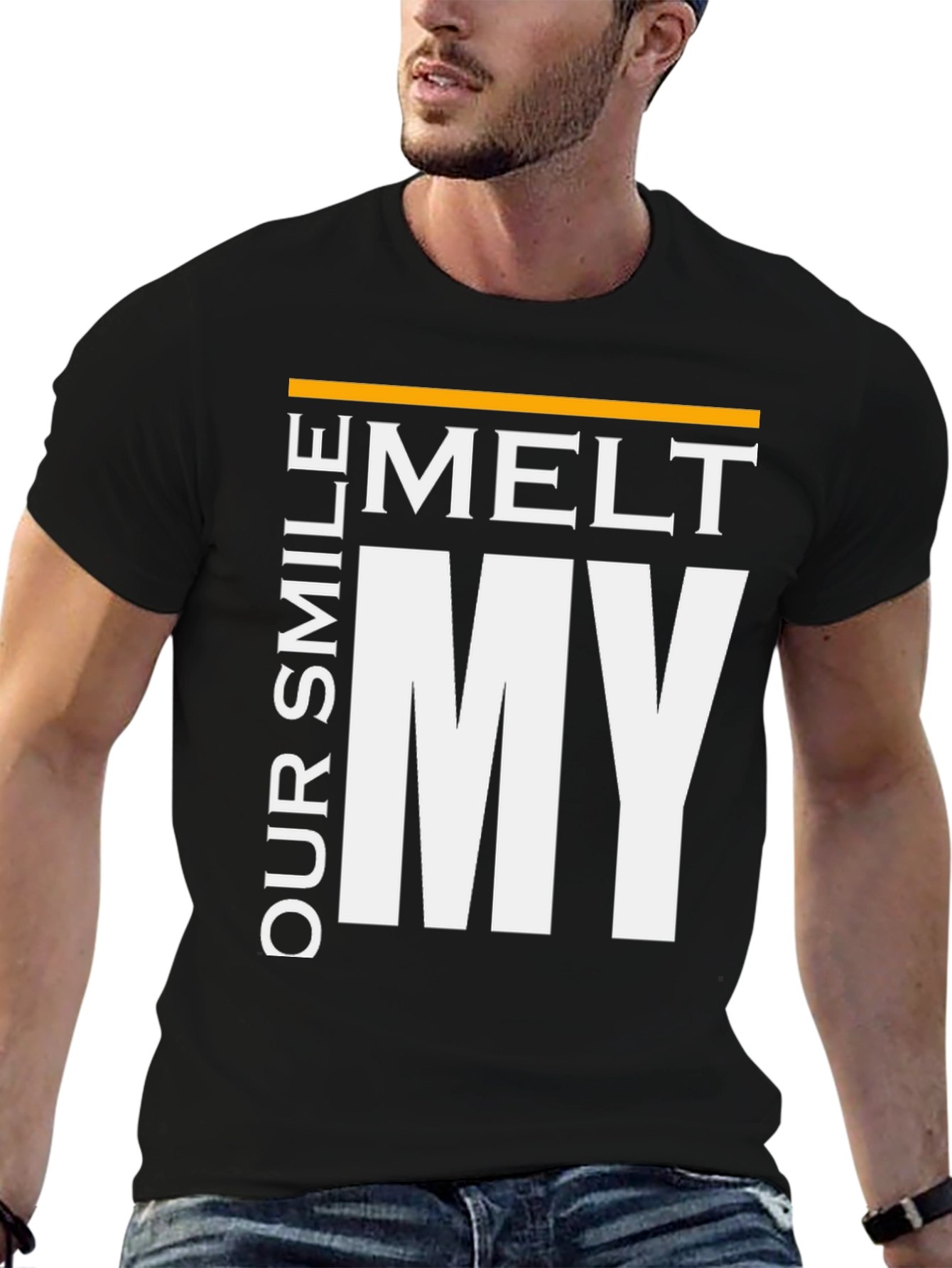 Melt My Smile Graphic Tee - Black