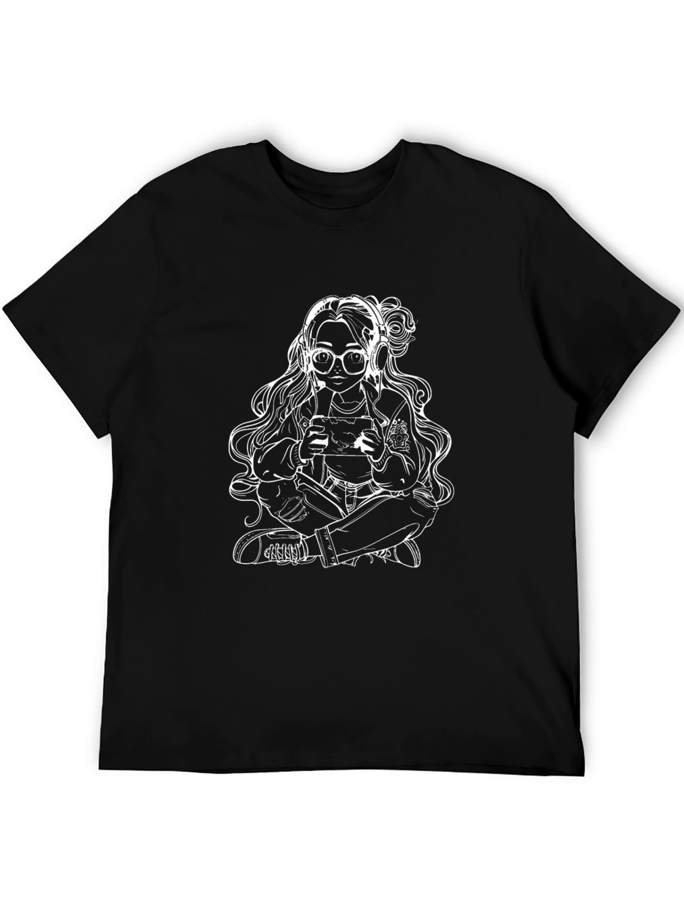 Gamer Girl Tee - Black Cotton Casual T-Shirt