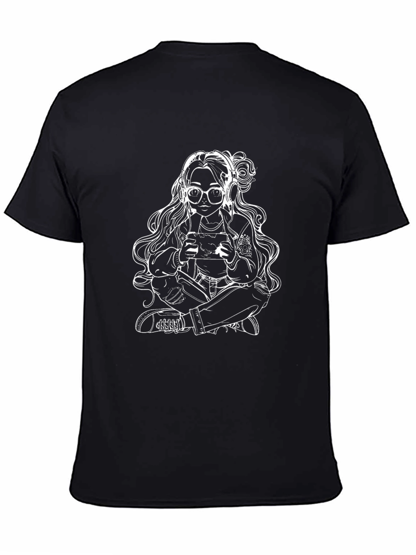 Gamer Girl Tee - Black Cotton Casual T-Shirt