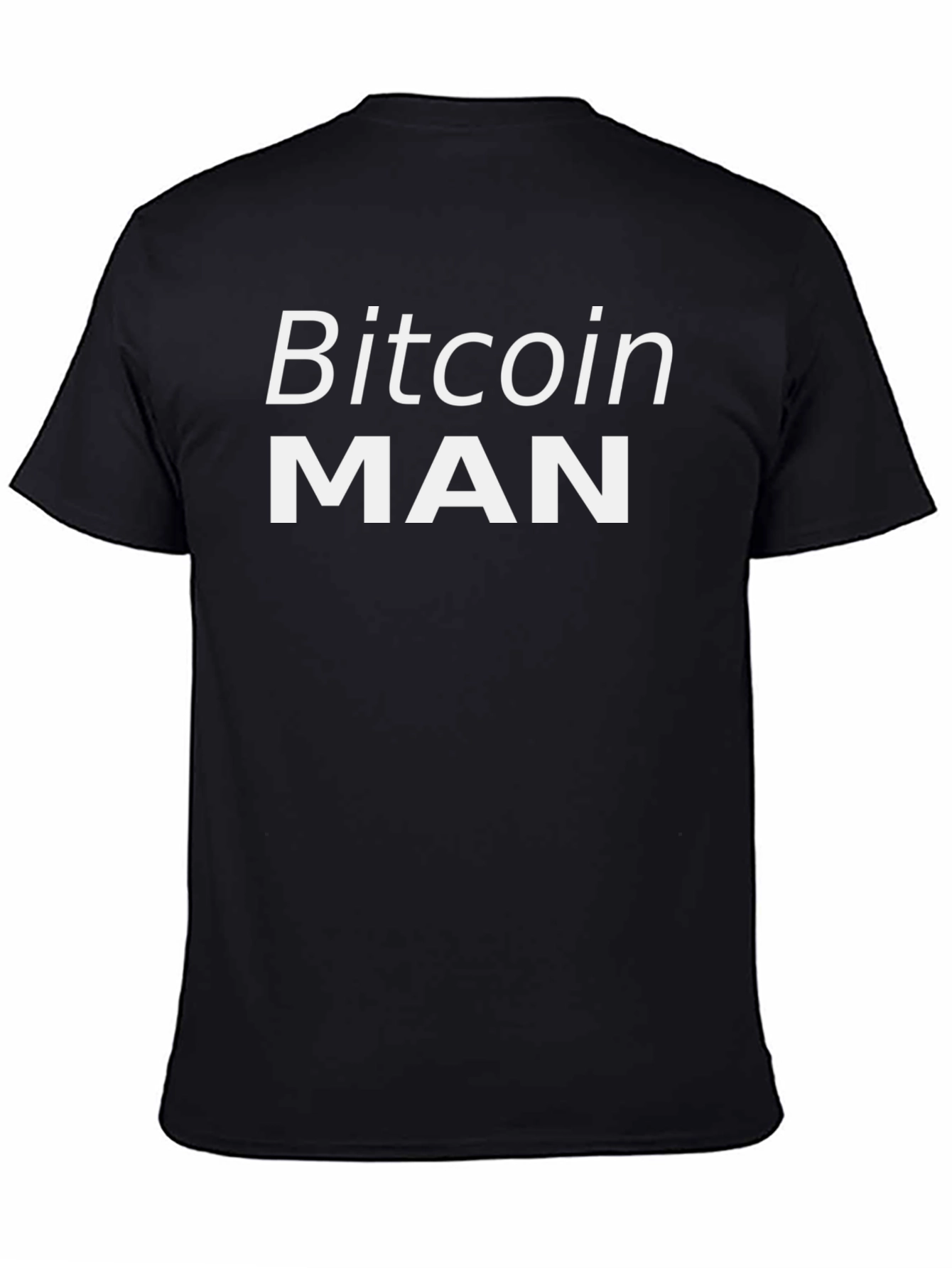 Bitcoin MAN Graphic Tee - Crypto Enthusiast T-Shirt