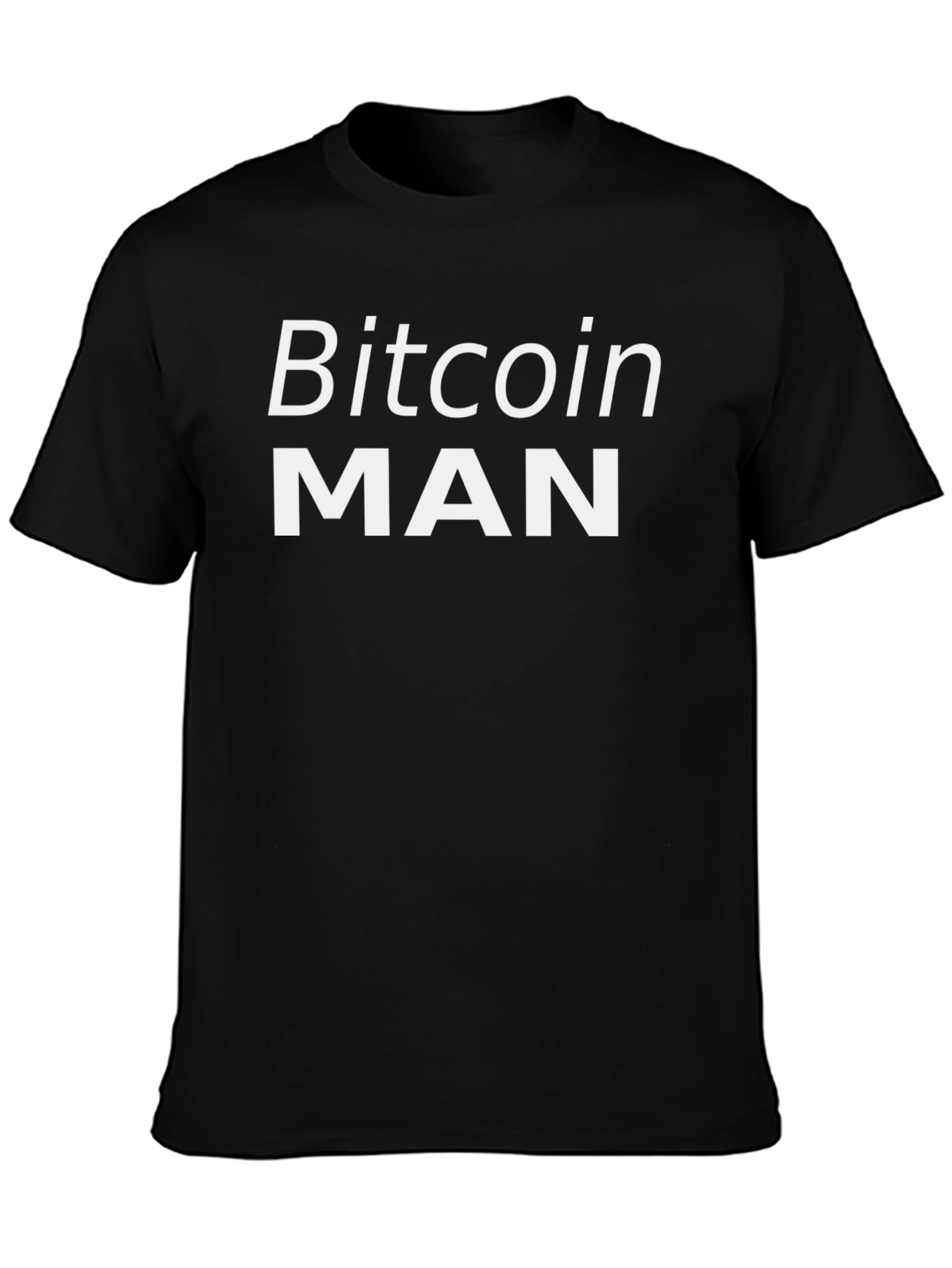 Bitcoin MAN Graphic Tee - Crypto Enthusiast T-Shirt