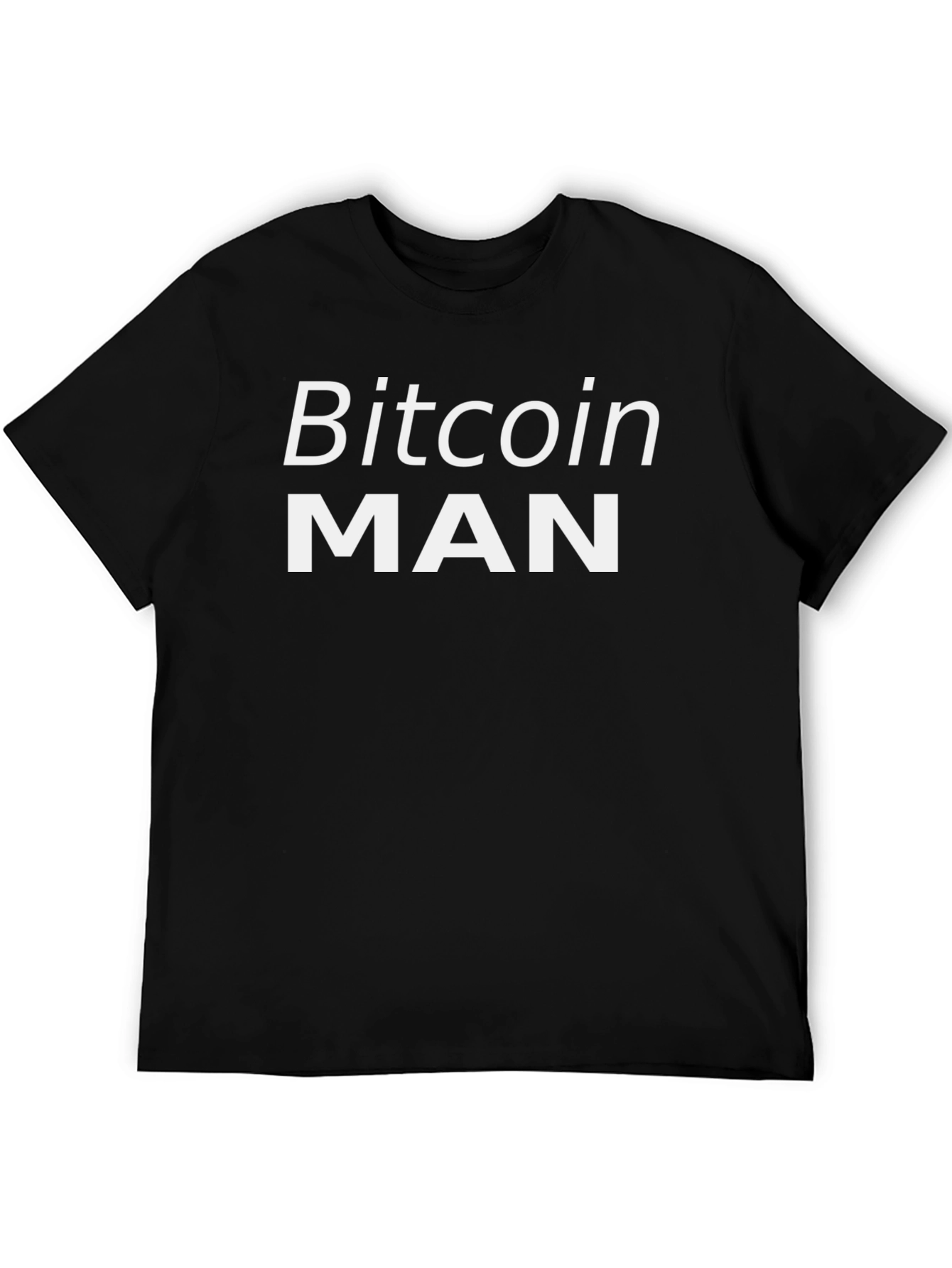 Bitcoin MAN Graphic Tee - Crypto Enthusiast T-Shirt
