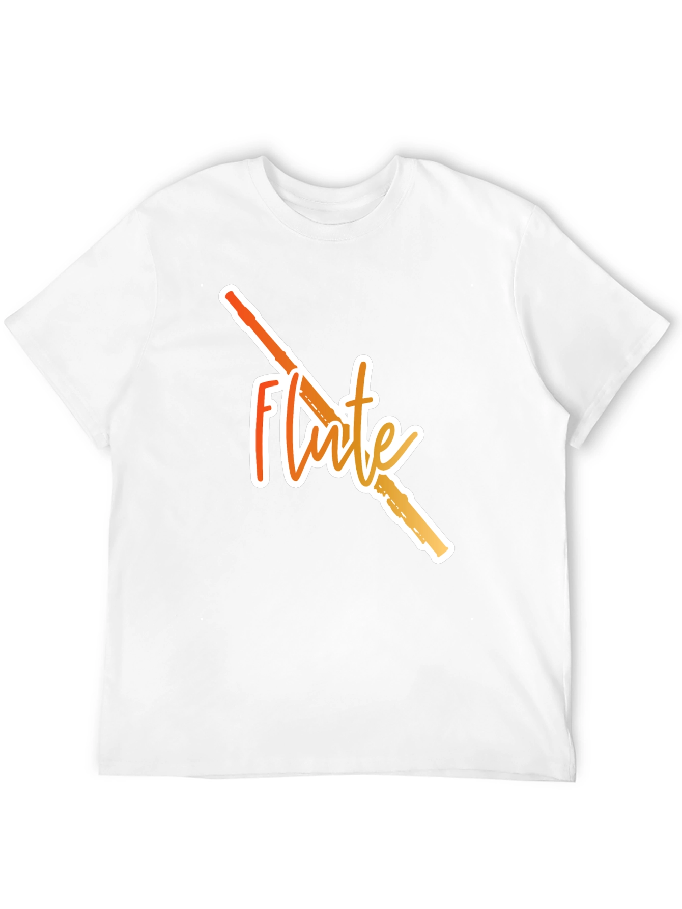 Flute Graphic Black T-Shirt