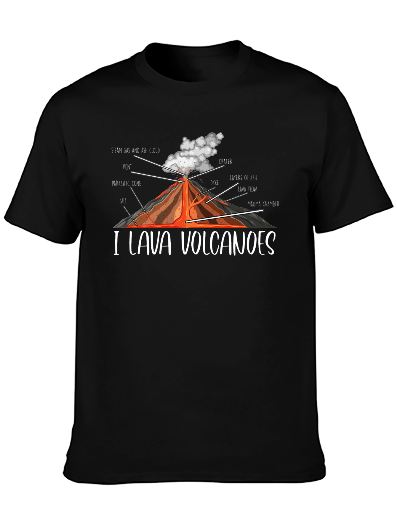 I Lava Volcanoes Graphic T-Shirt