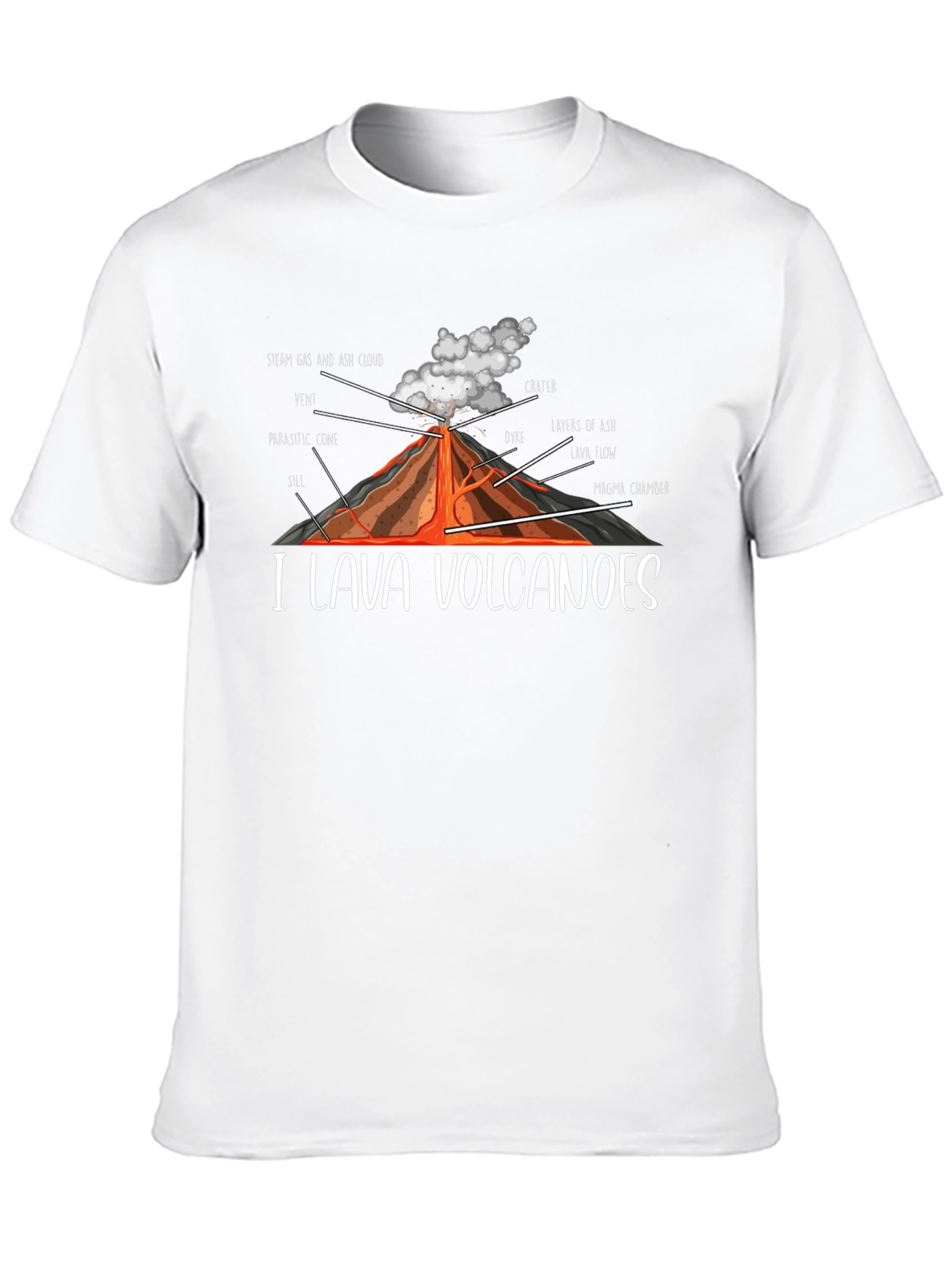 I Lava Volcanoes Graphic T-Shirt