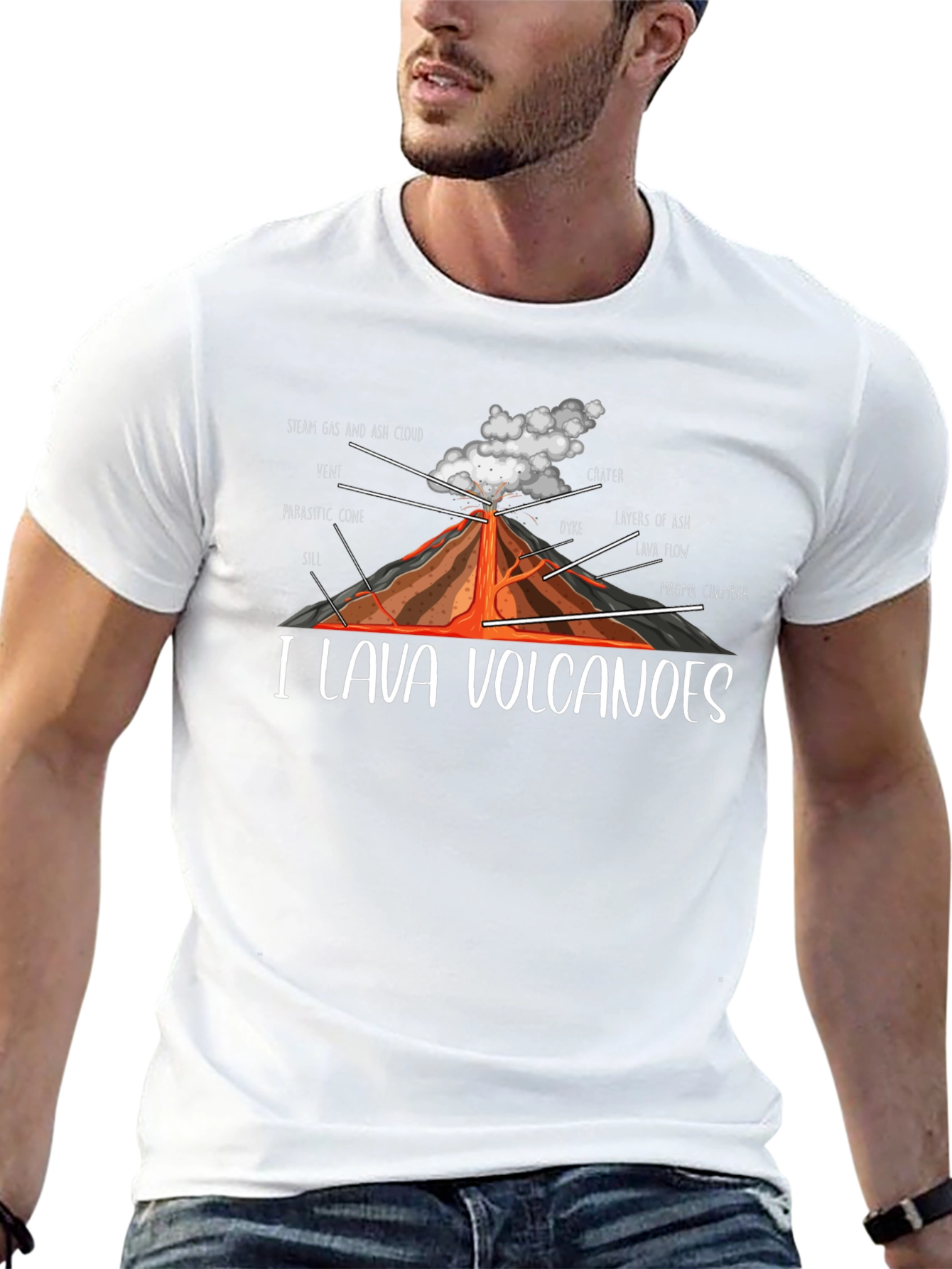 I Lava Volcanoes Graphic T-Shirt
