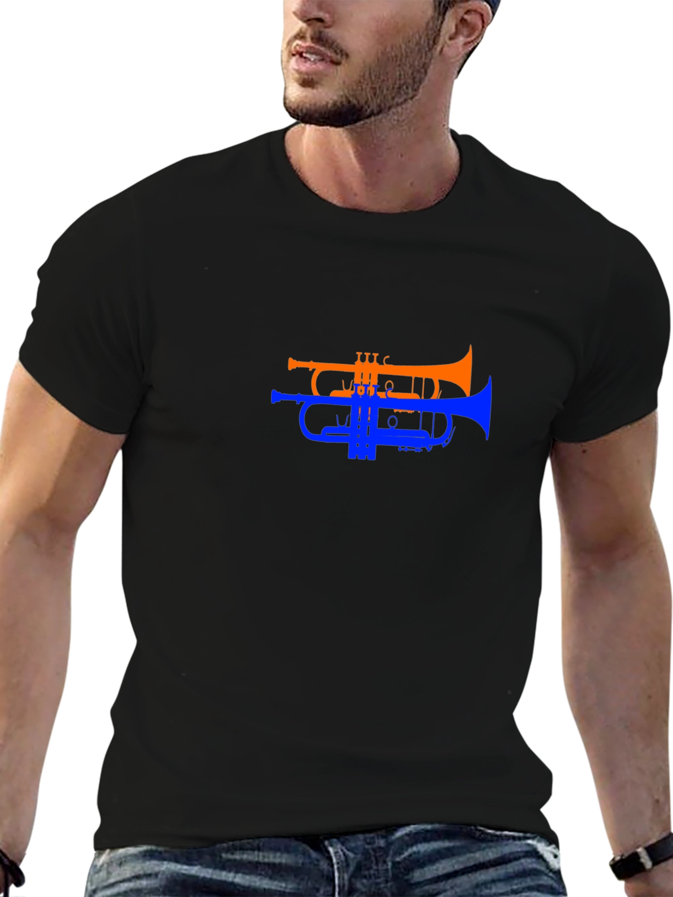 Music Lovers Trumpet Graphic Tee