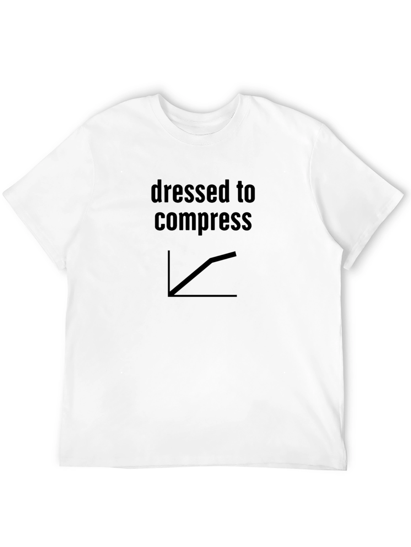 Dressed to Compress Black Graphic Tee