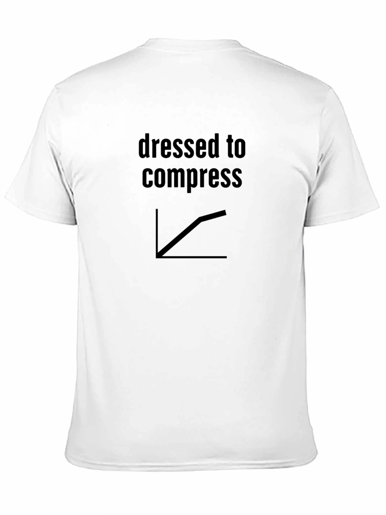Dressed to Compress Black Graphic Tee