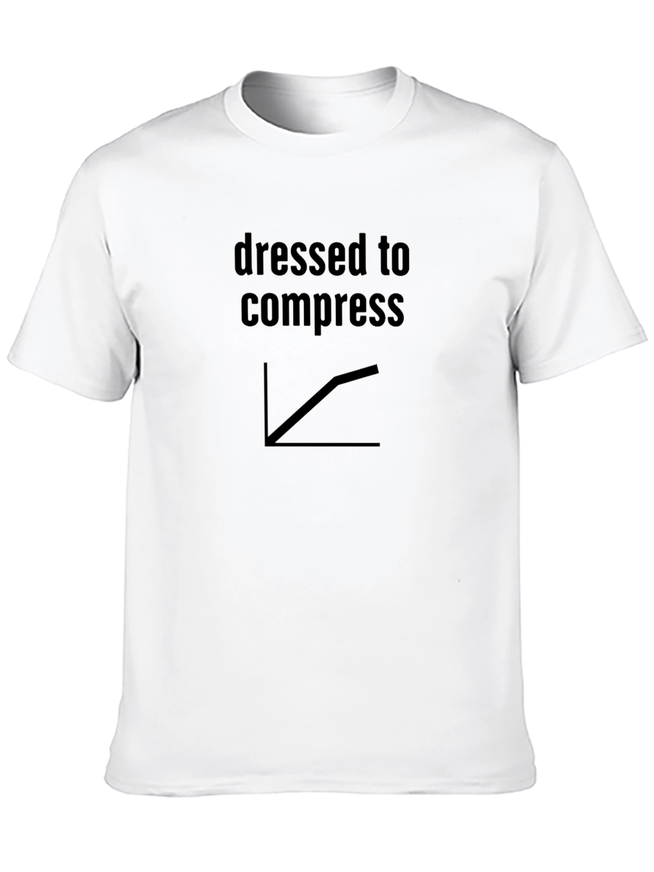 Dressed to Compress Black Graphic Tee