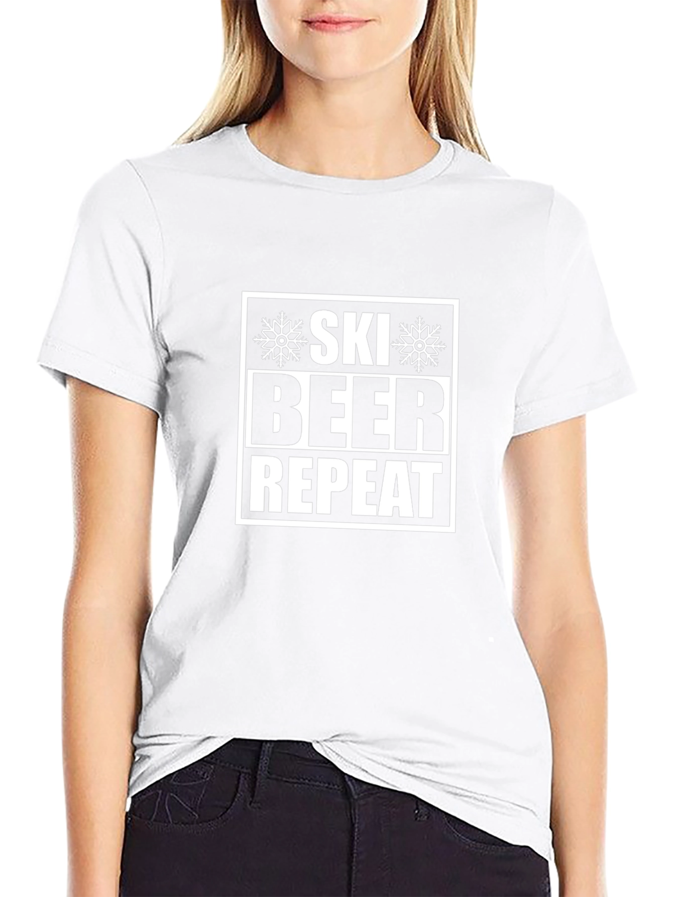 Ski Beer Repeat Graphic T-Shirt