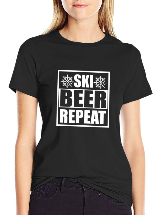 Ski Beer Repeat Graphic T-Shirt