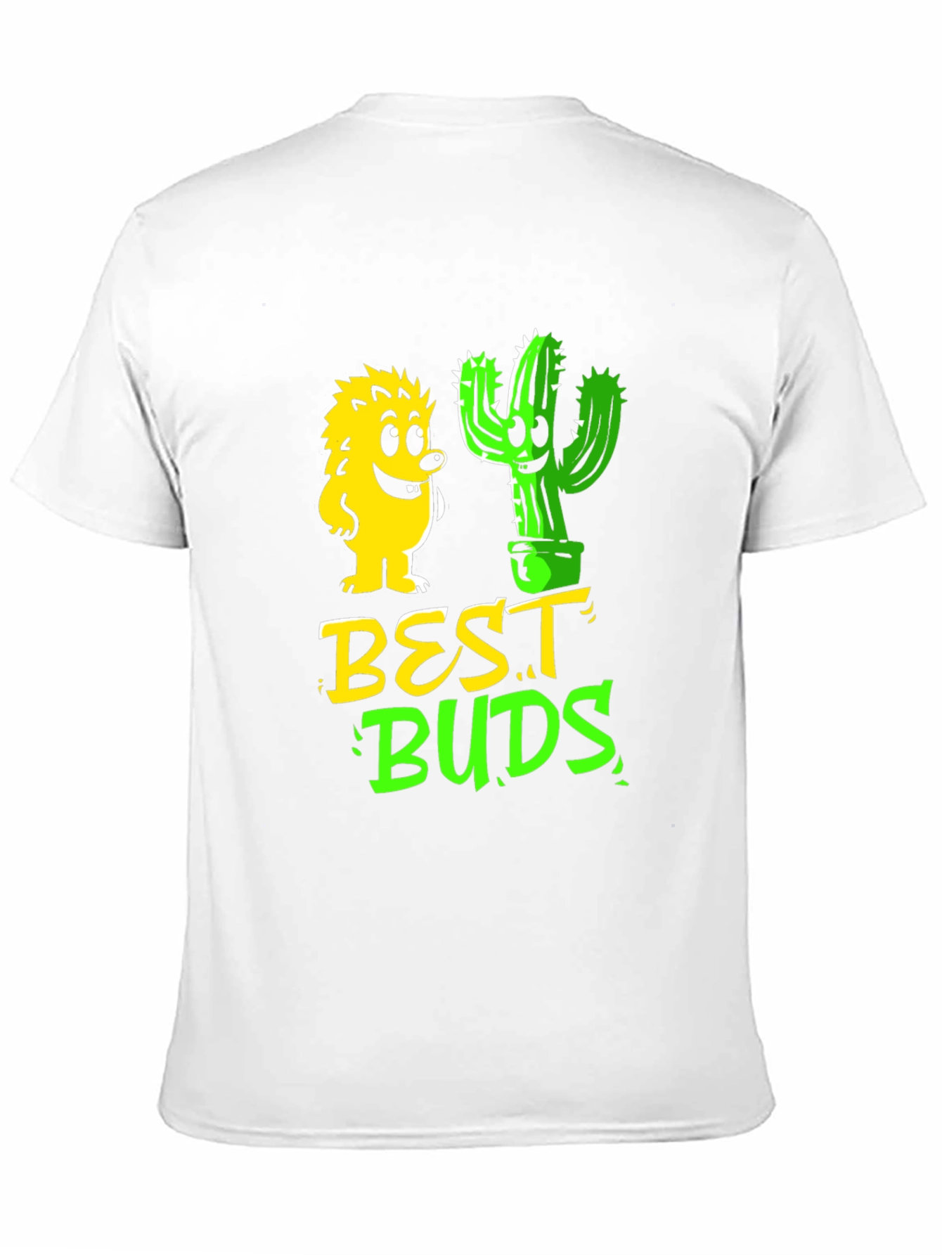 Best Buds Graphic T-Shirt - Hedgehog & Cactus