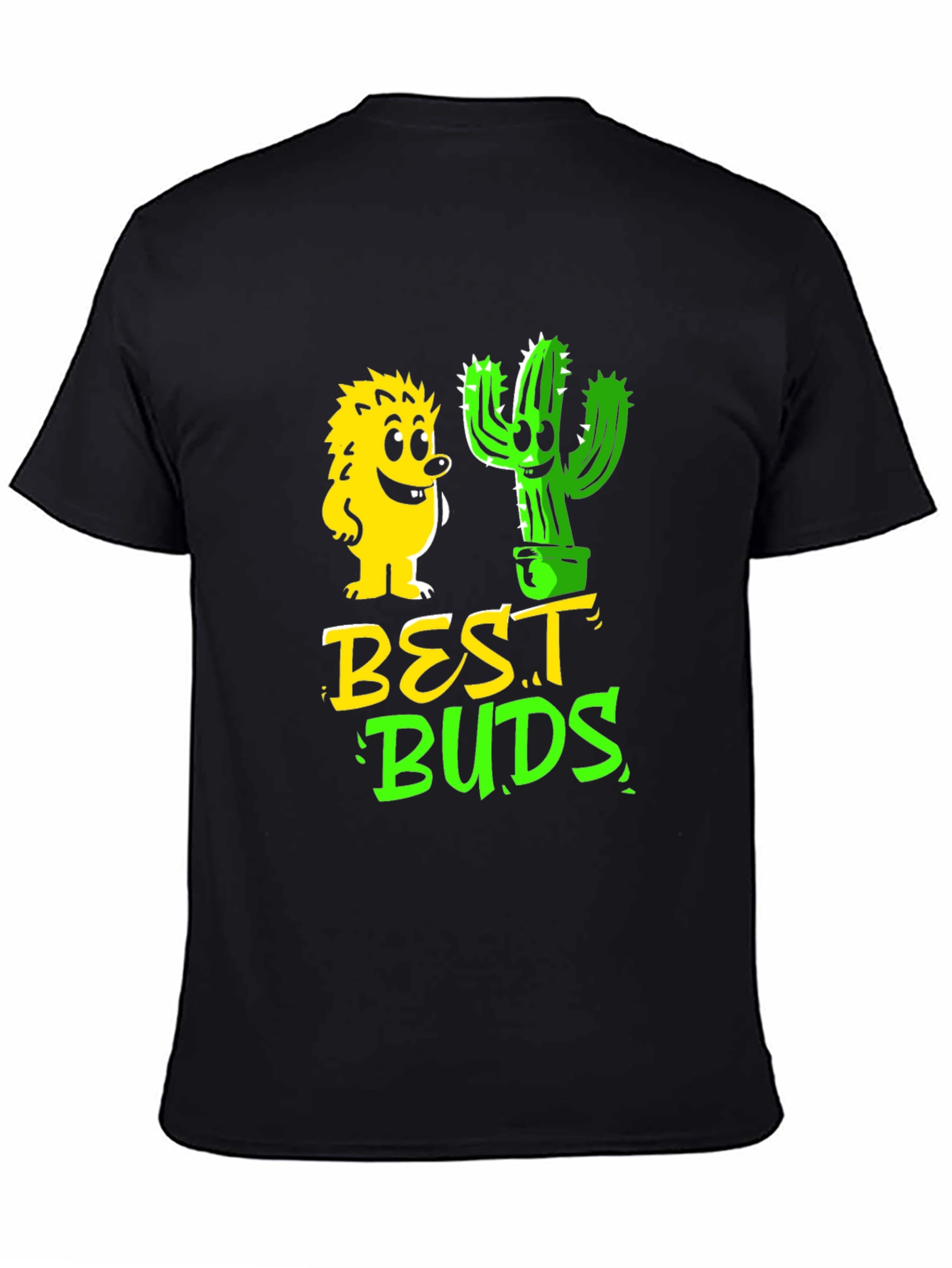Best Buds Graphic T-Shirt - Hedgehog & Cactus