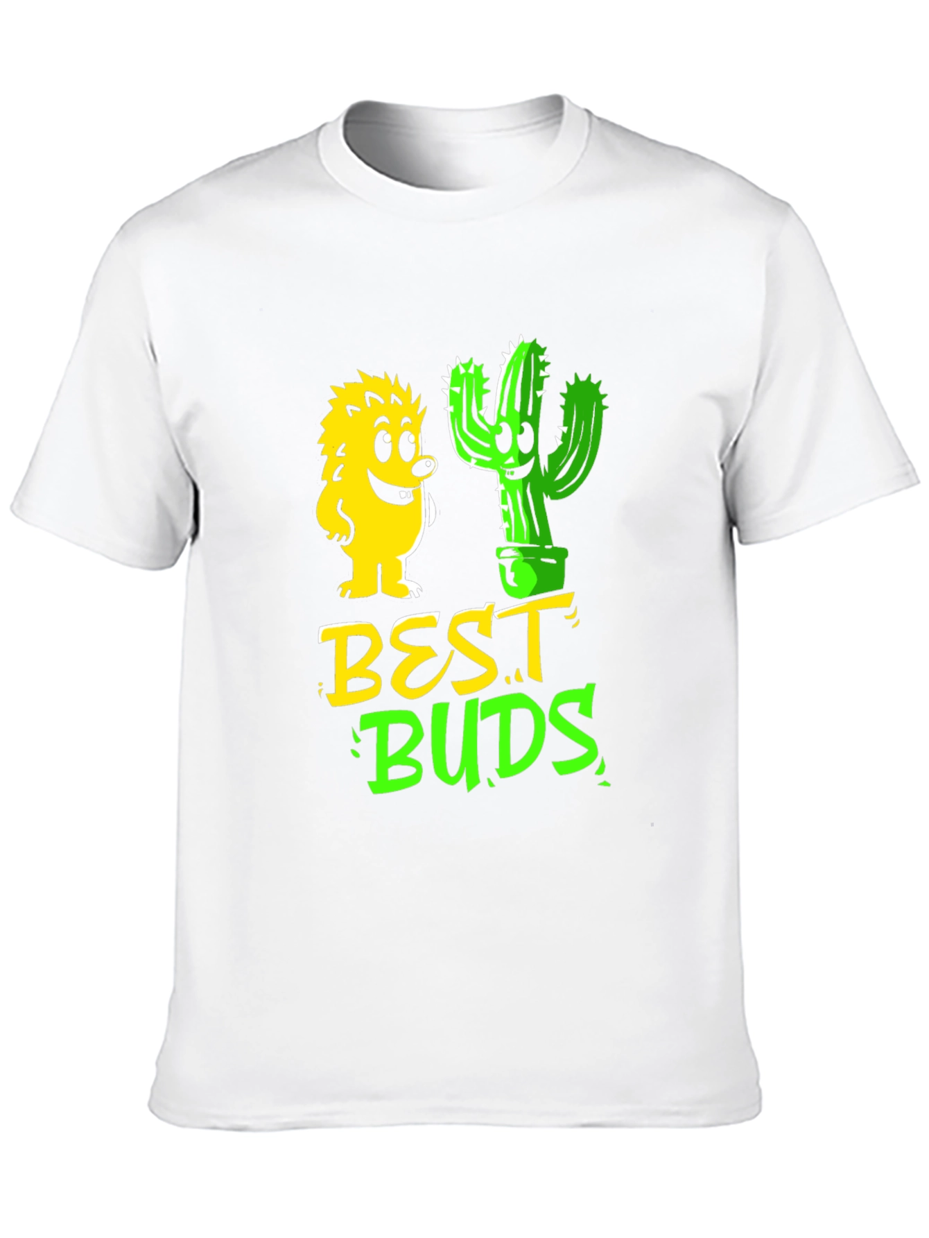 Best Buds Graphic T-Shirt - Hedgehog & Cactus