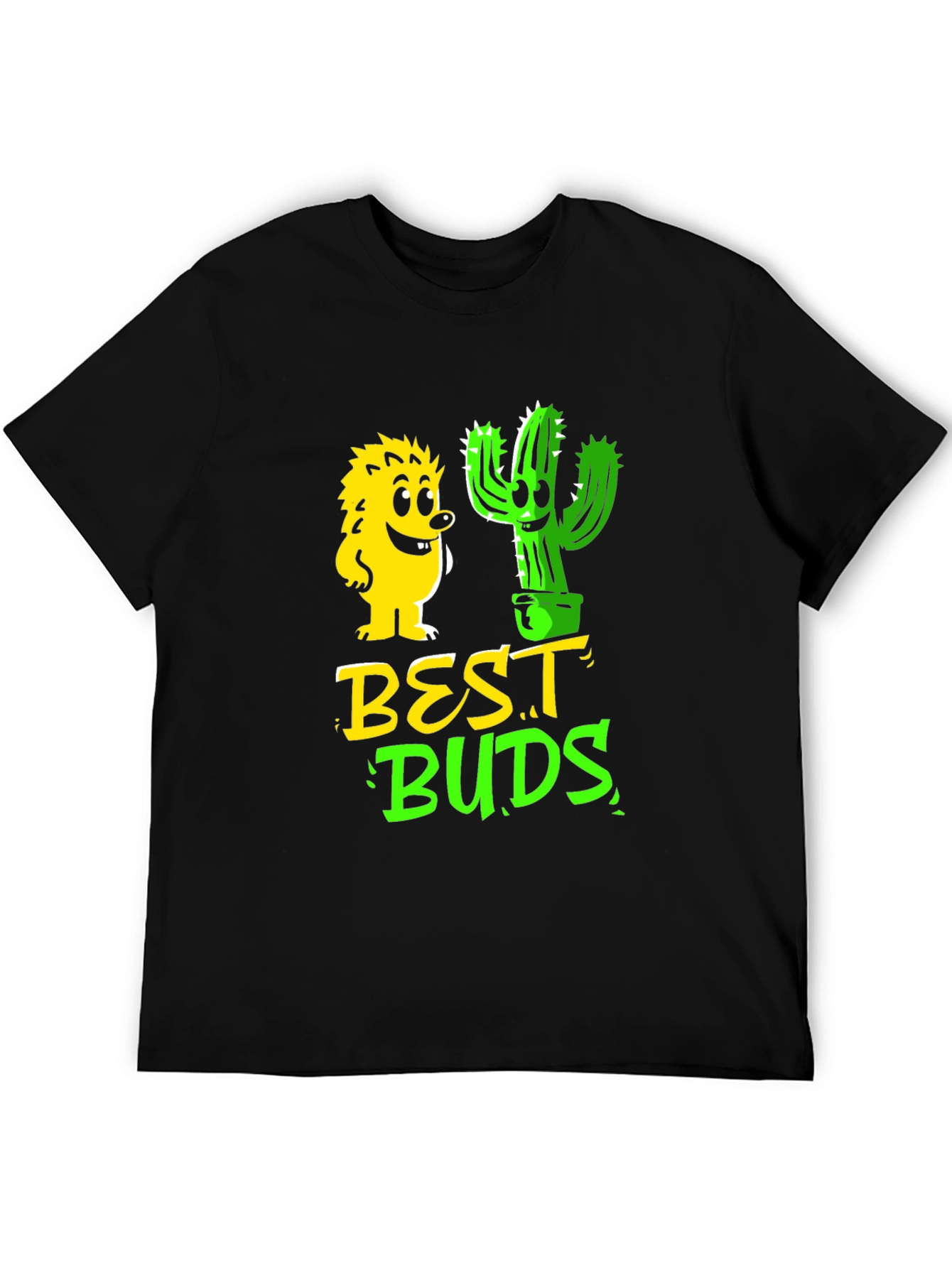 Best Buds Graphic T-Shirt - Hedgehog & Cactus