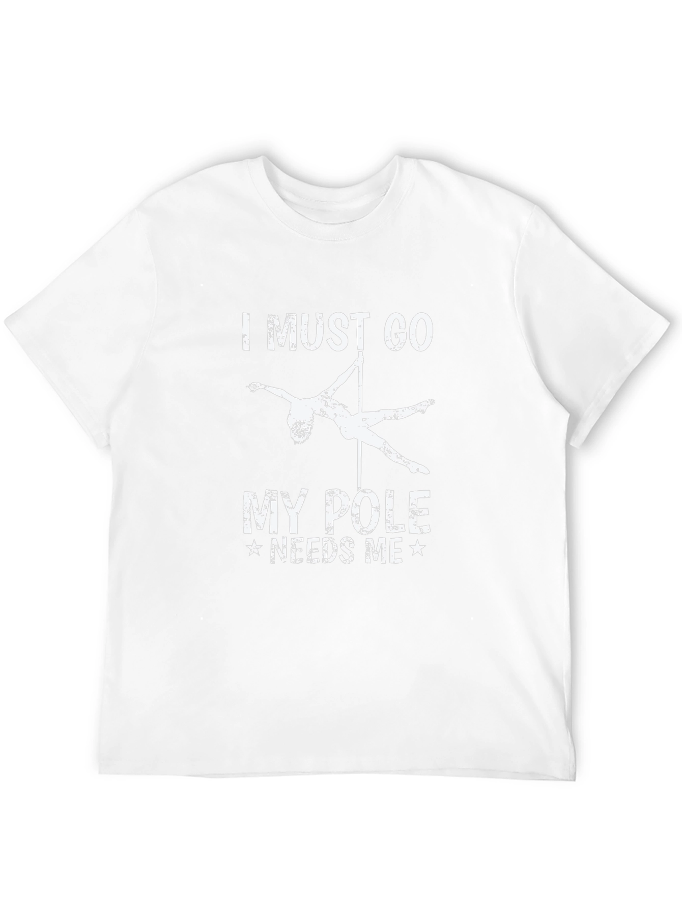 I Must Go My Pole Needs Me Black T-Shirt