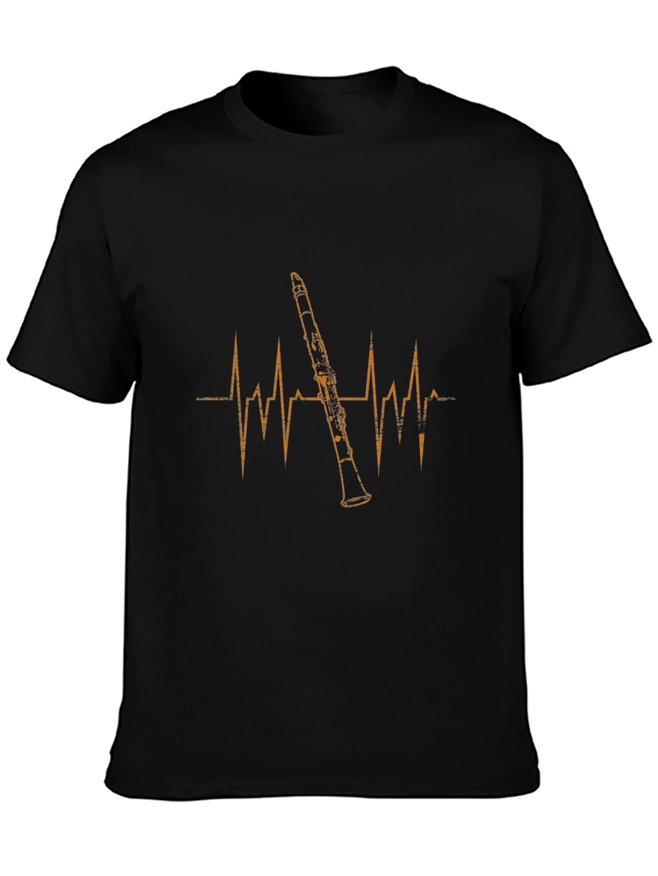 Clarinet Heartbeat Graphic T-Shirt