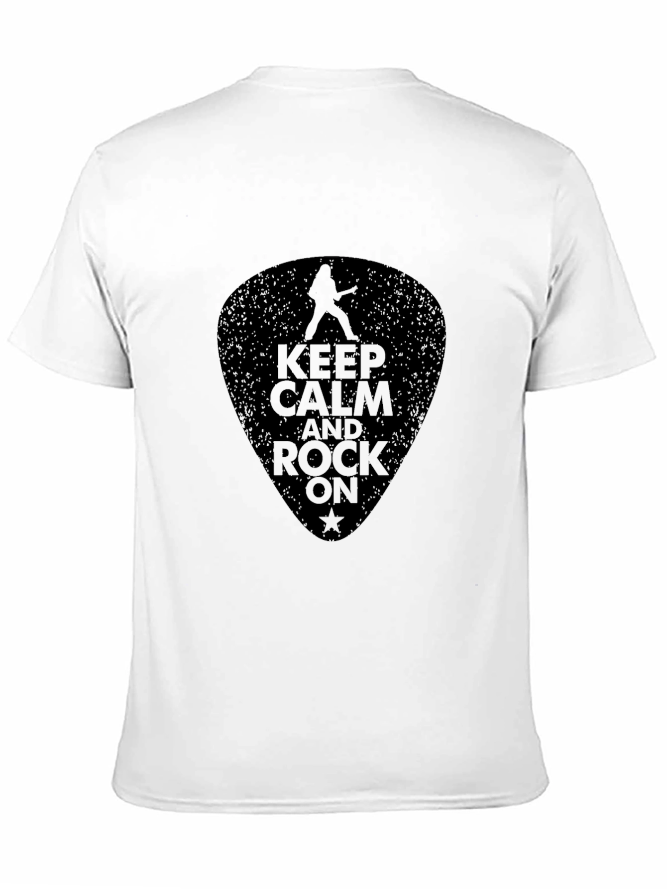 Keep Calm and Rock On Black T-Shirt