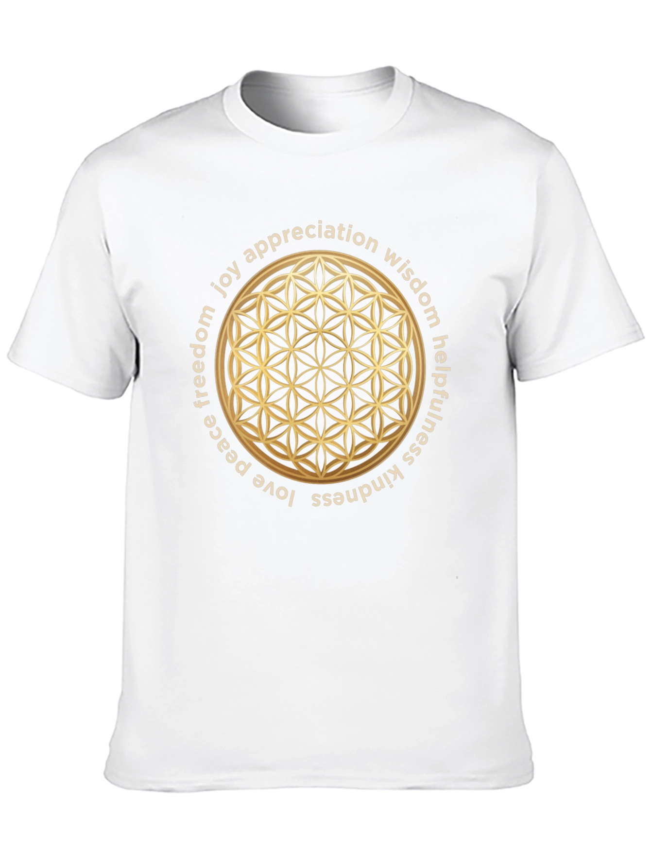 Sacred Geometry T-Shirt - Flower of Life Design