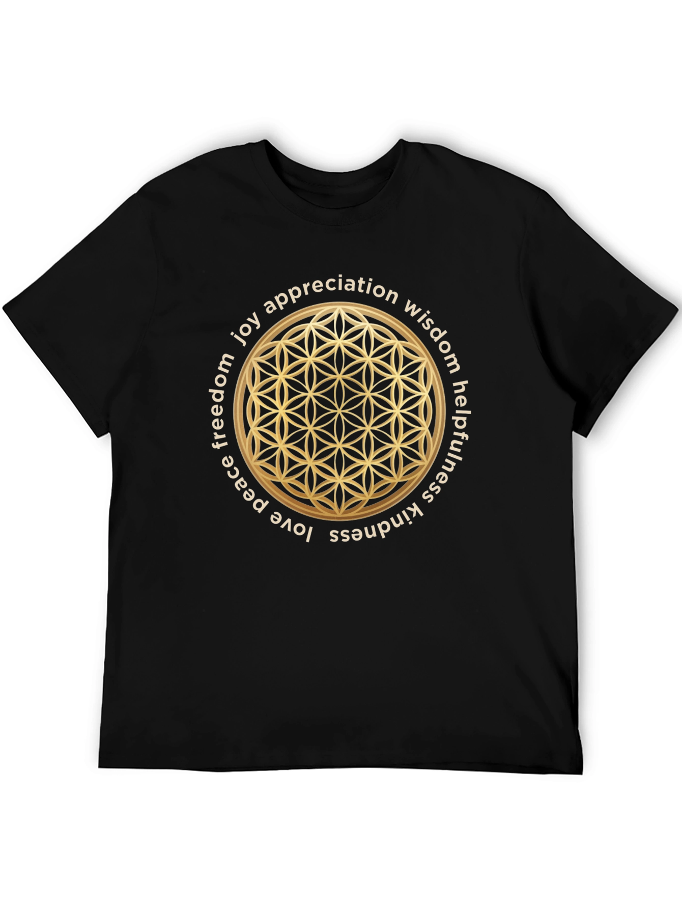 Sacred Geometry T-Shirt - Flower of Life Design