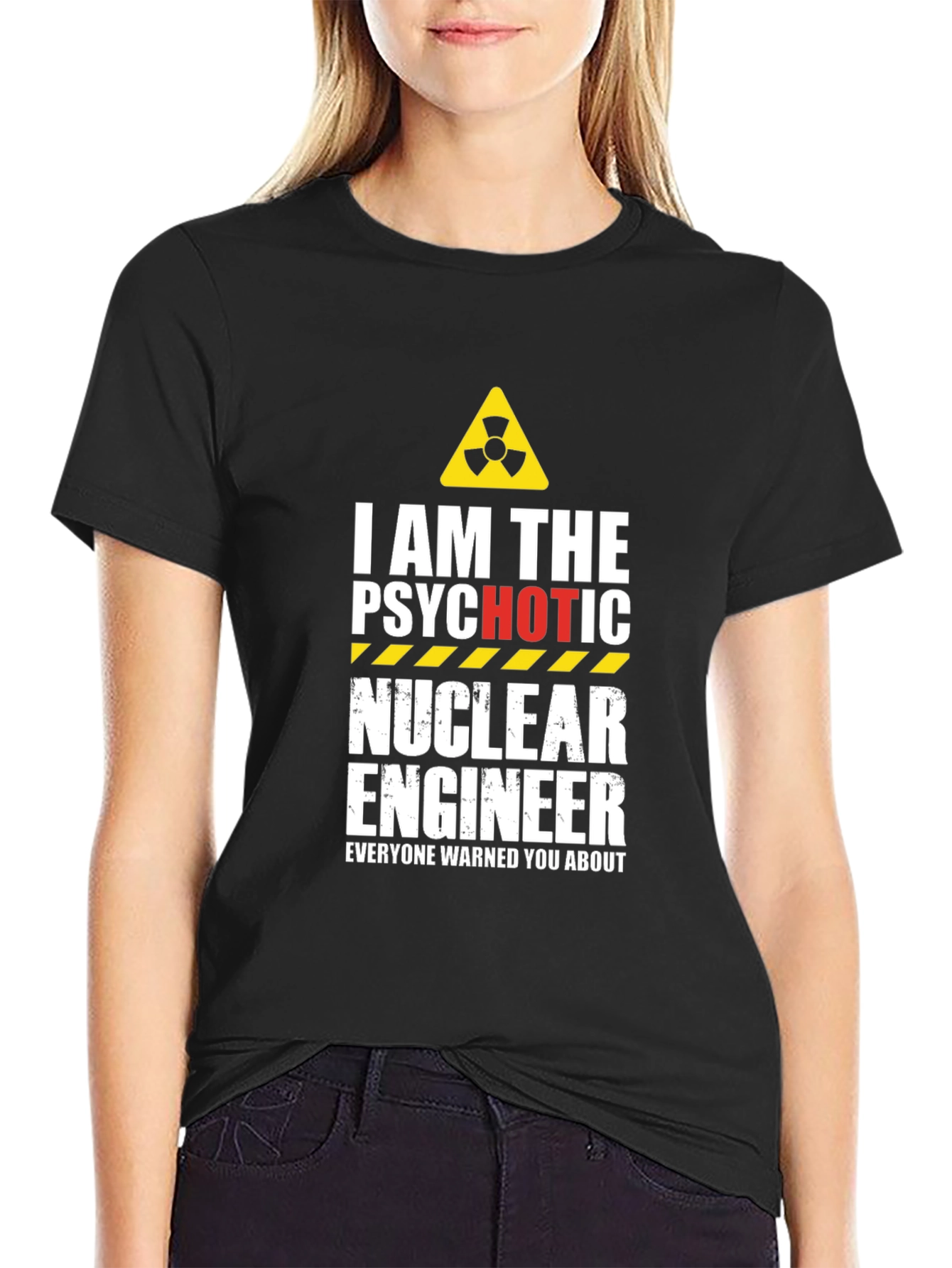 Psychotic Nuclear Engineer Graphic Tee - Black