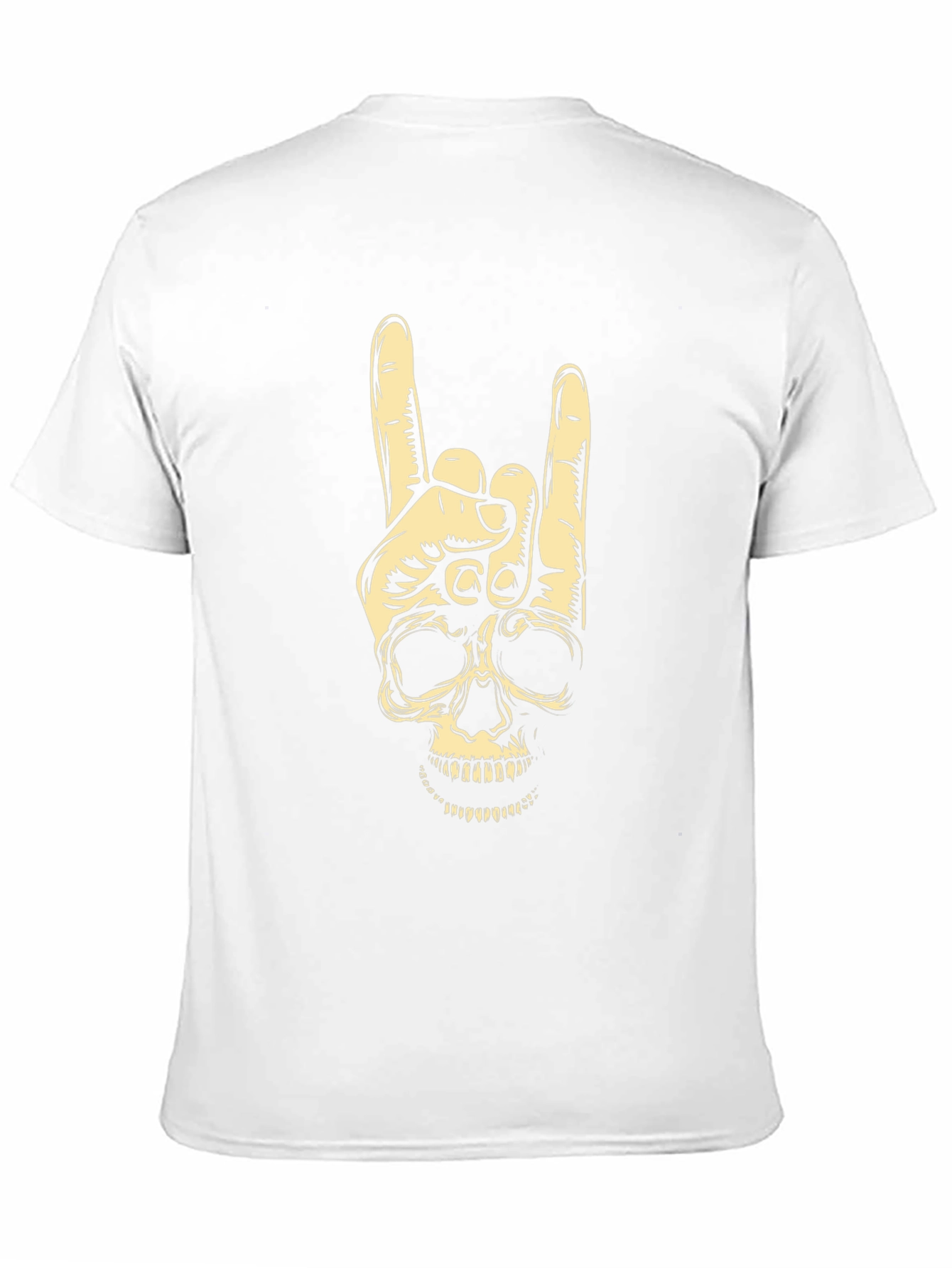 Rock On Skull Graphic Tee - Black
