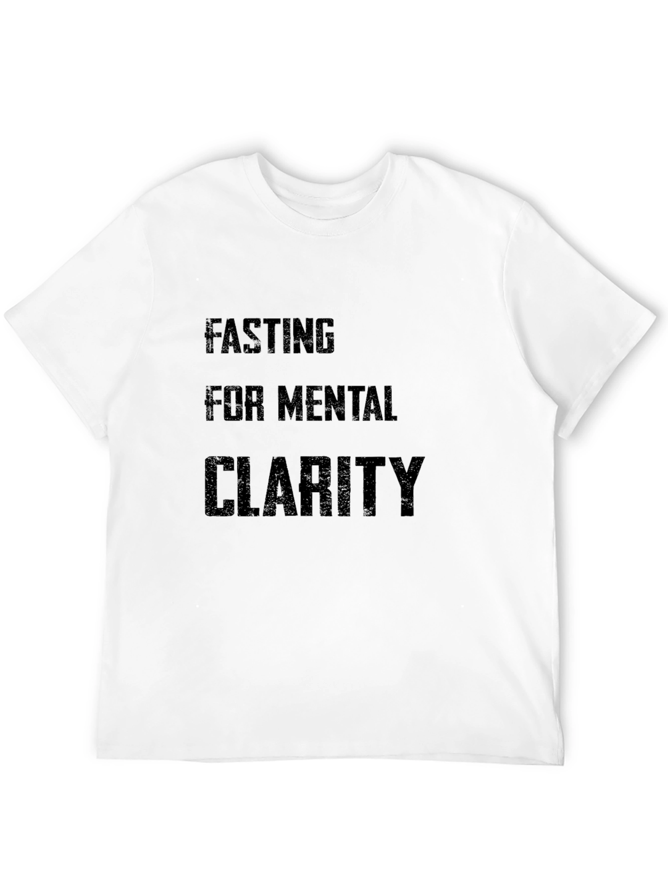 Fasting for Mental Clarity Black Graphic Tee