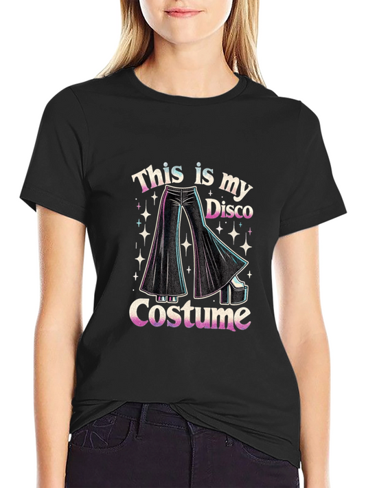 Disco Costume Graphic Tee - Retro Style
