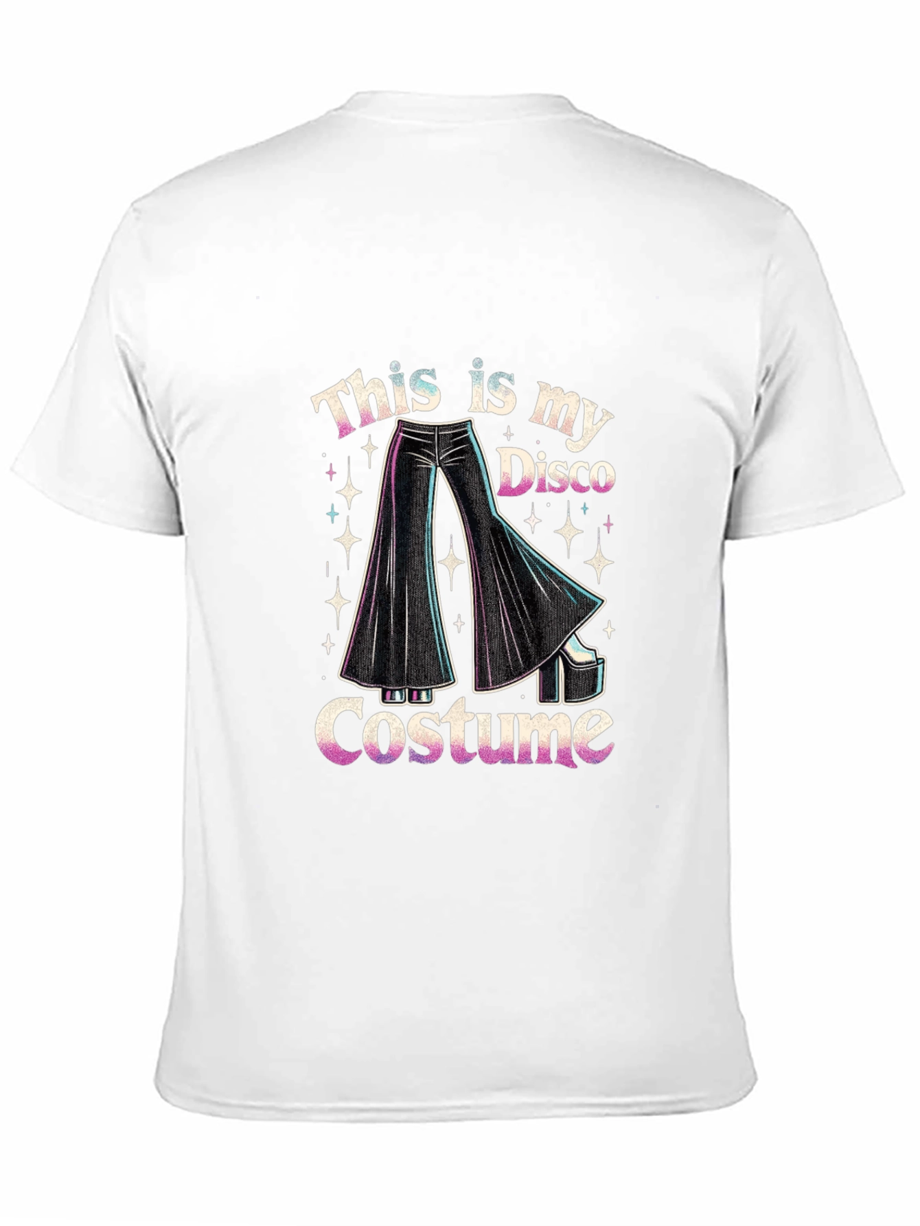 Disco Costume Graphic Tee - Retro Style