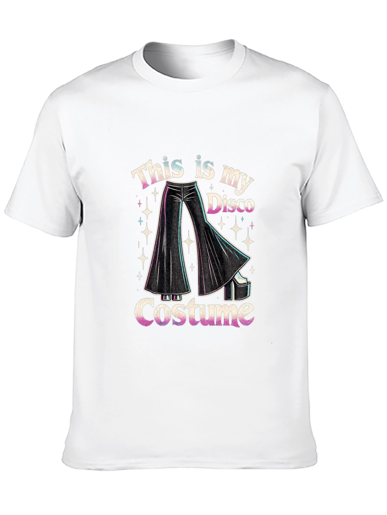 Disco Costume Graphic Tee - Retro Style