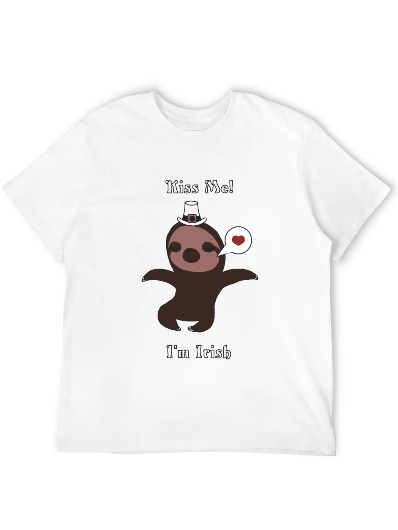 Kiss Me Im Irish Sloth T-Shirt
