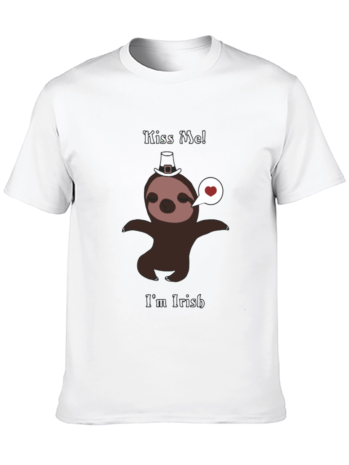 Kiss Me Im Irish Sloth T-Shirt