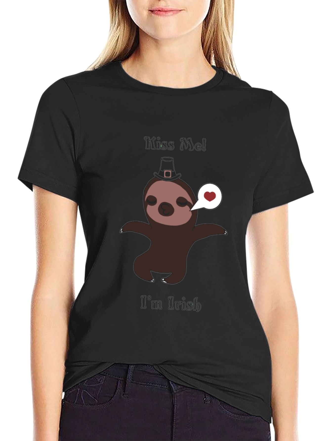 Kiss Me Im Irish Sloth T-Shirt