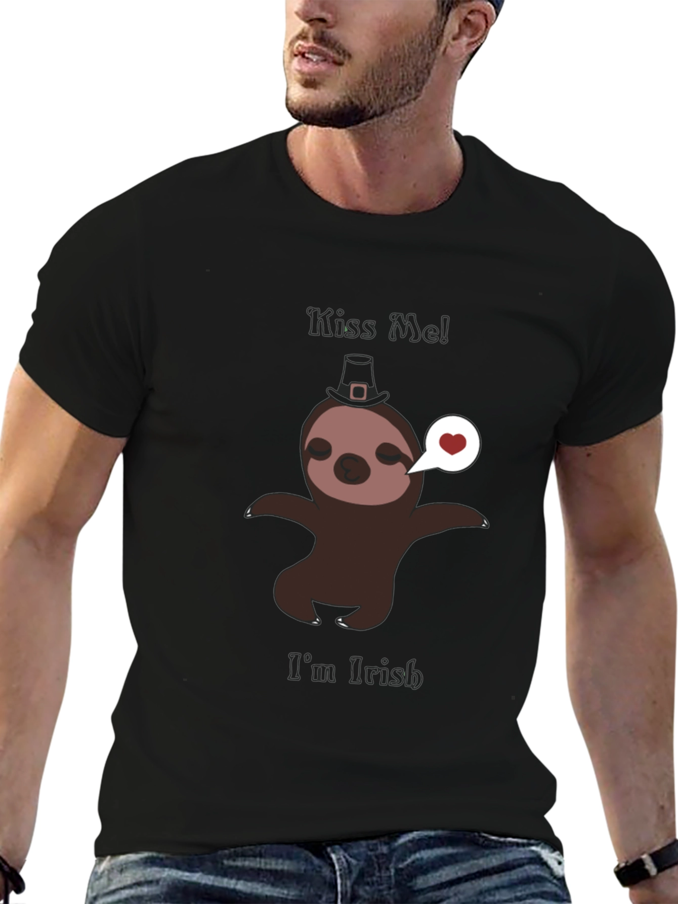Kiss Me Im Irish Sloth T-Shirt