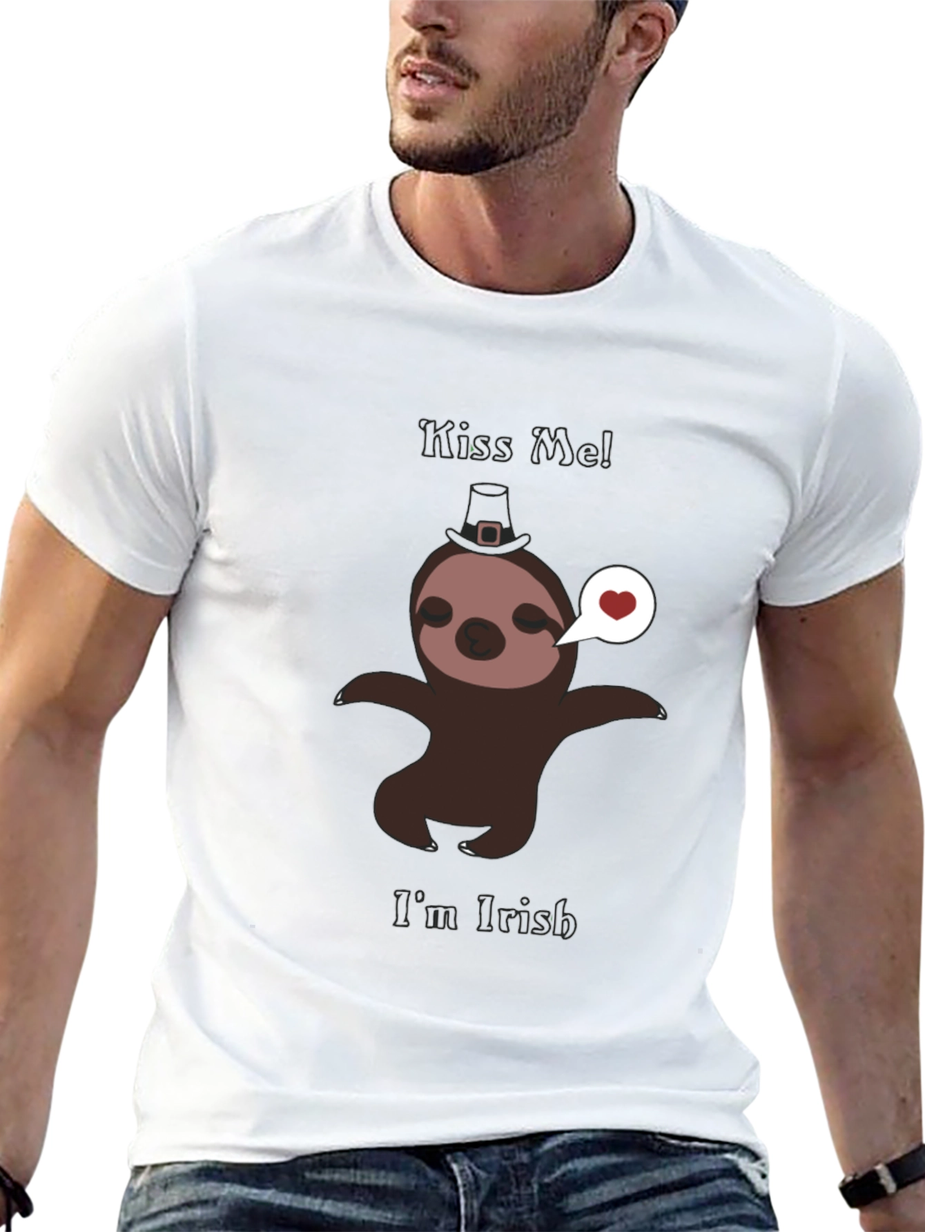 Kiss Me Im Irish Sloth T-Shirt