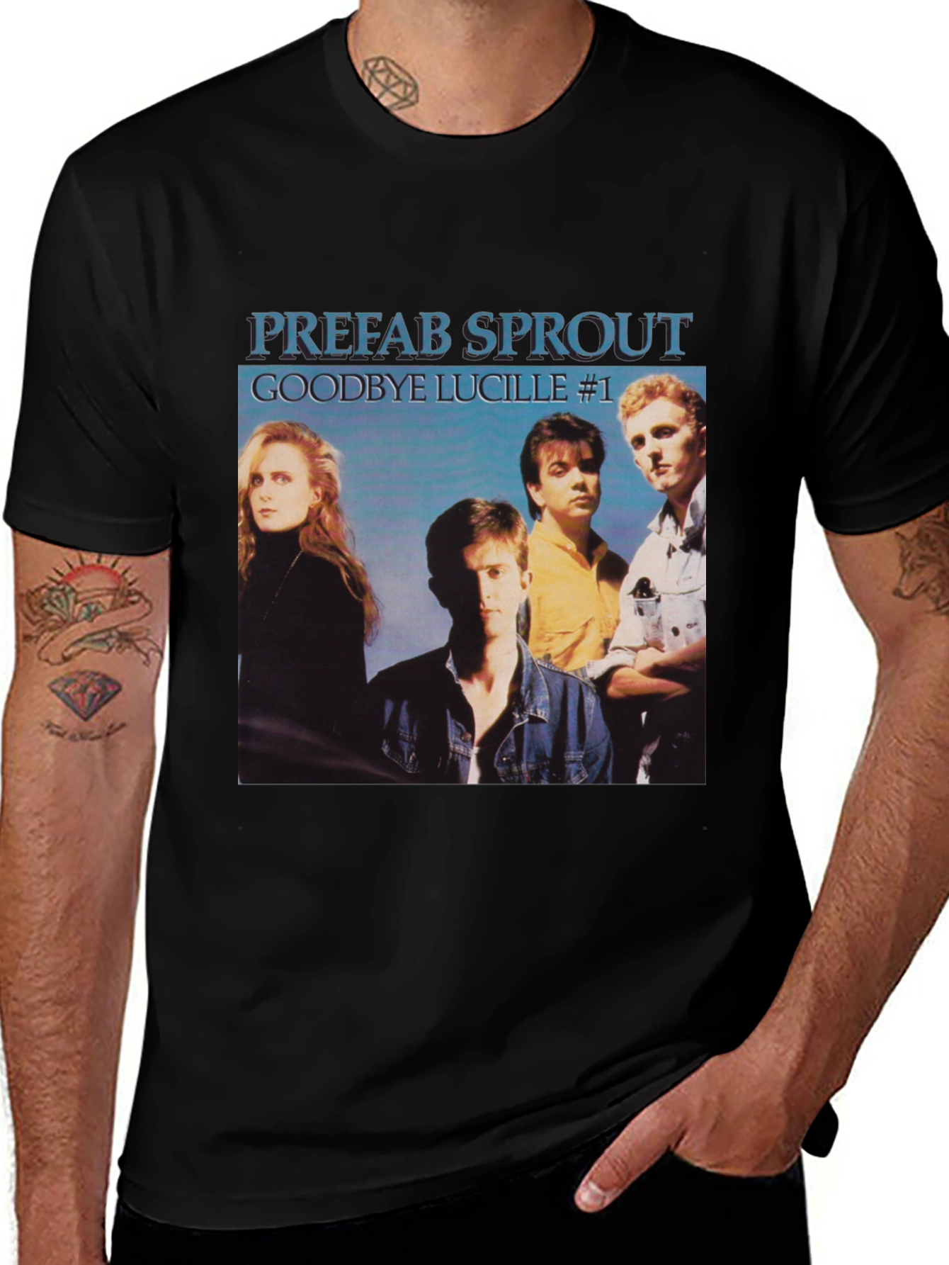 Prefab Sprout Goodbye Lucille #1 Black T-Shirt