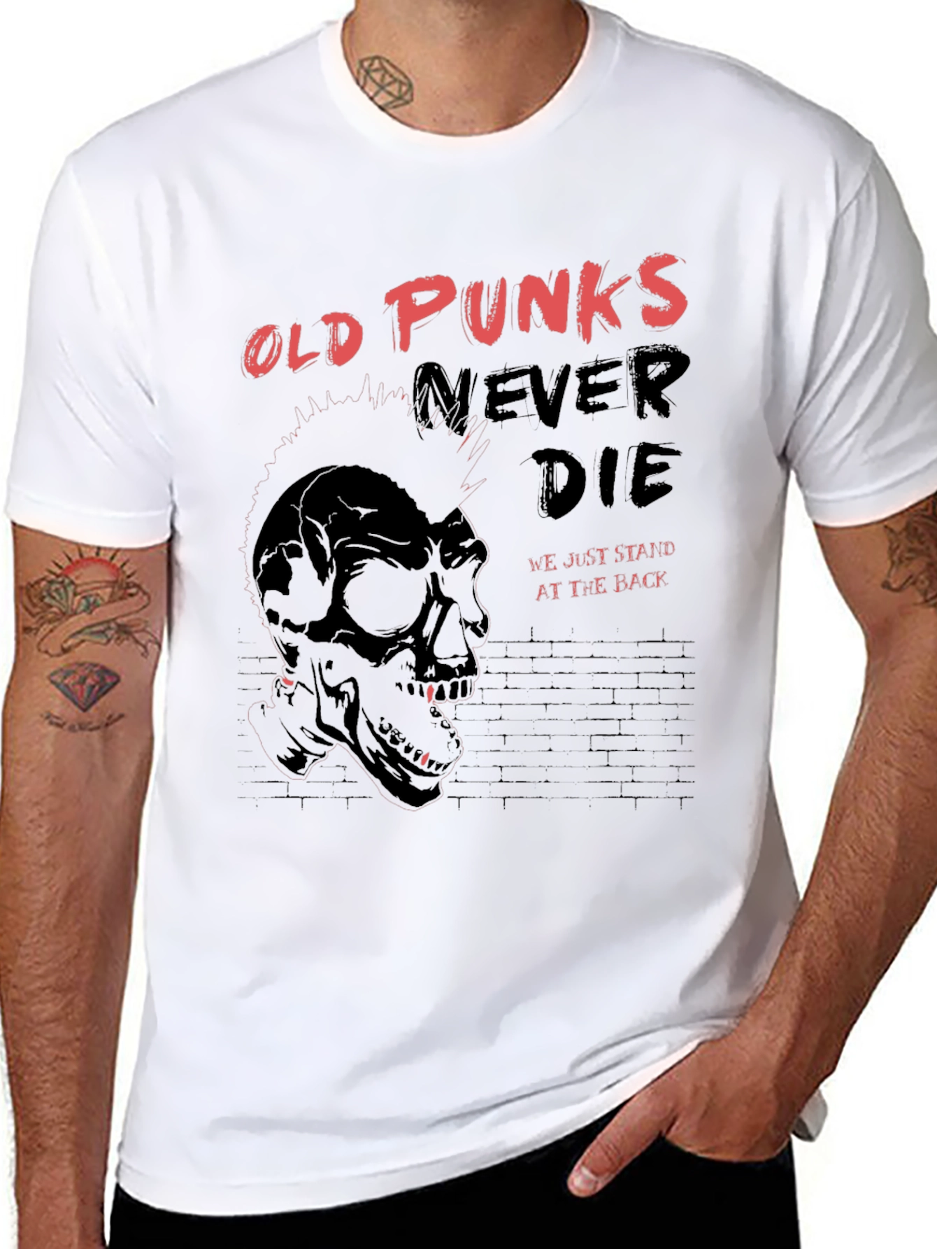 Old Punks Never Die Graphic T-Shirt