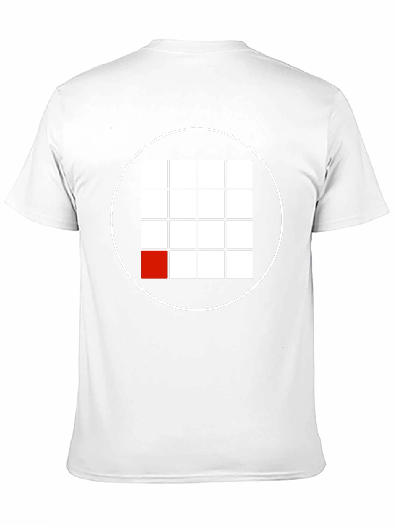 Grid Graphic Tee - Modern Minimalist Shirt